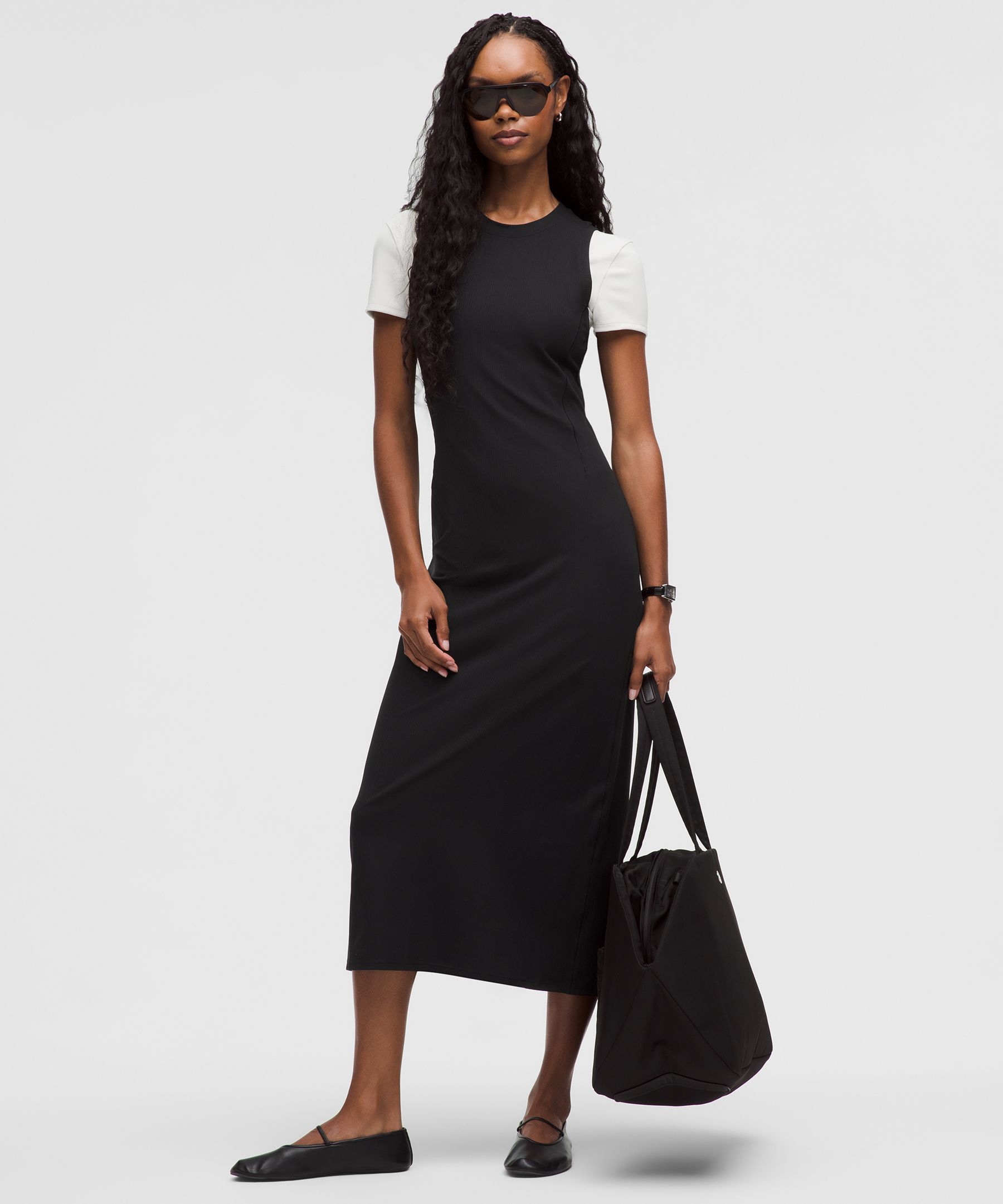 Lululemon All Aligned Ribbed Midi Dress