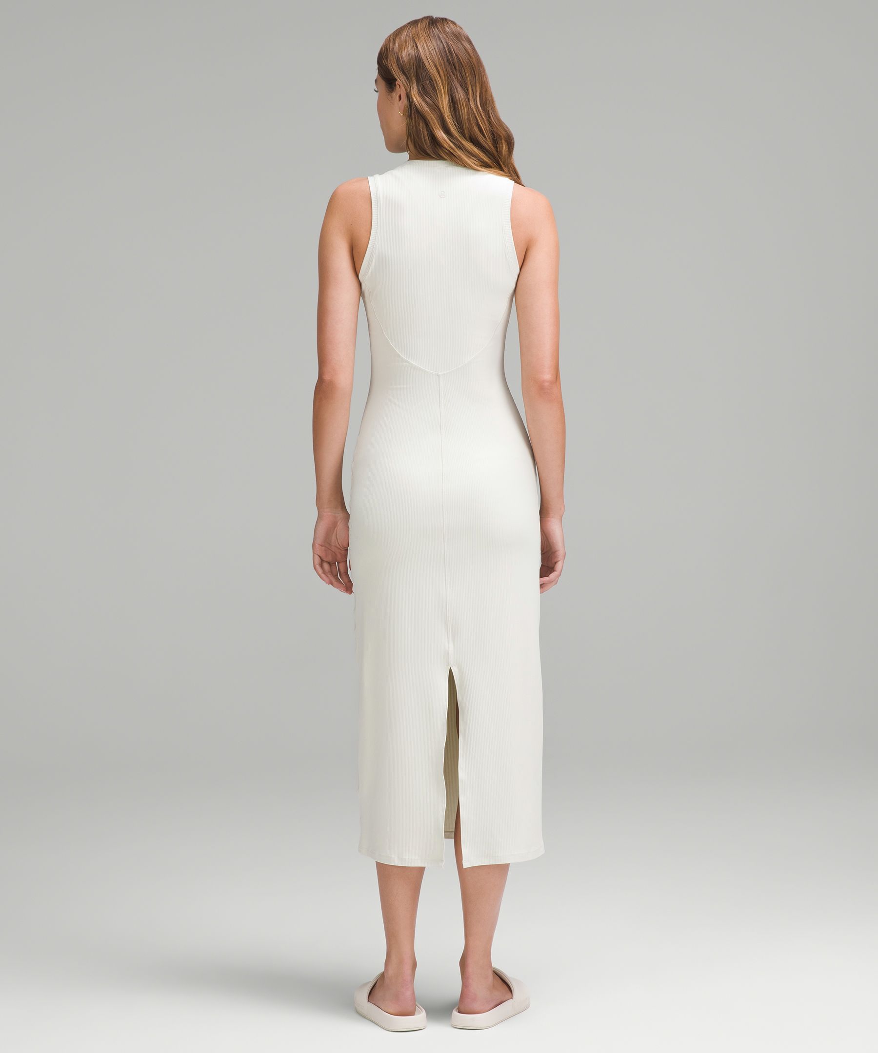 Shop Lululemon All Aligned Ribbed Midi Dress