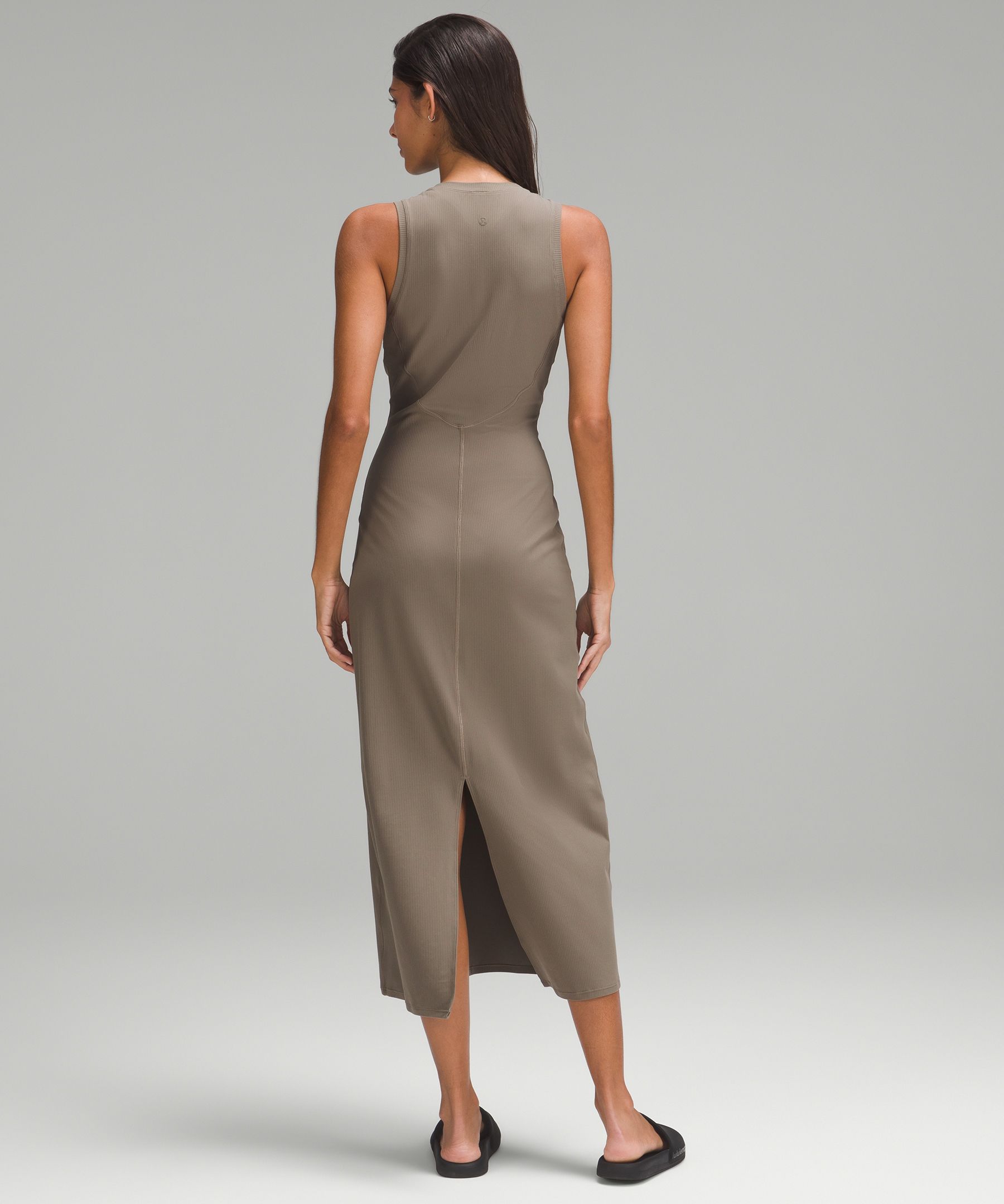 All Aligned Ribbed Midi Dress, Women's Dresses