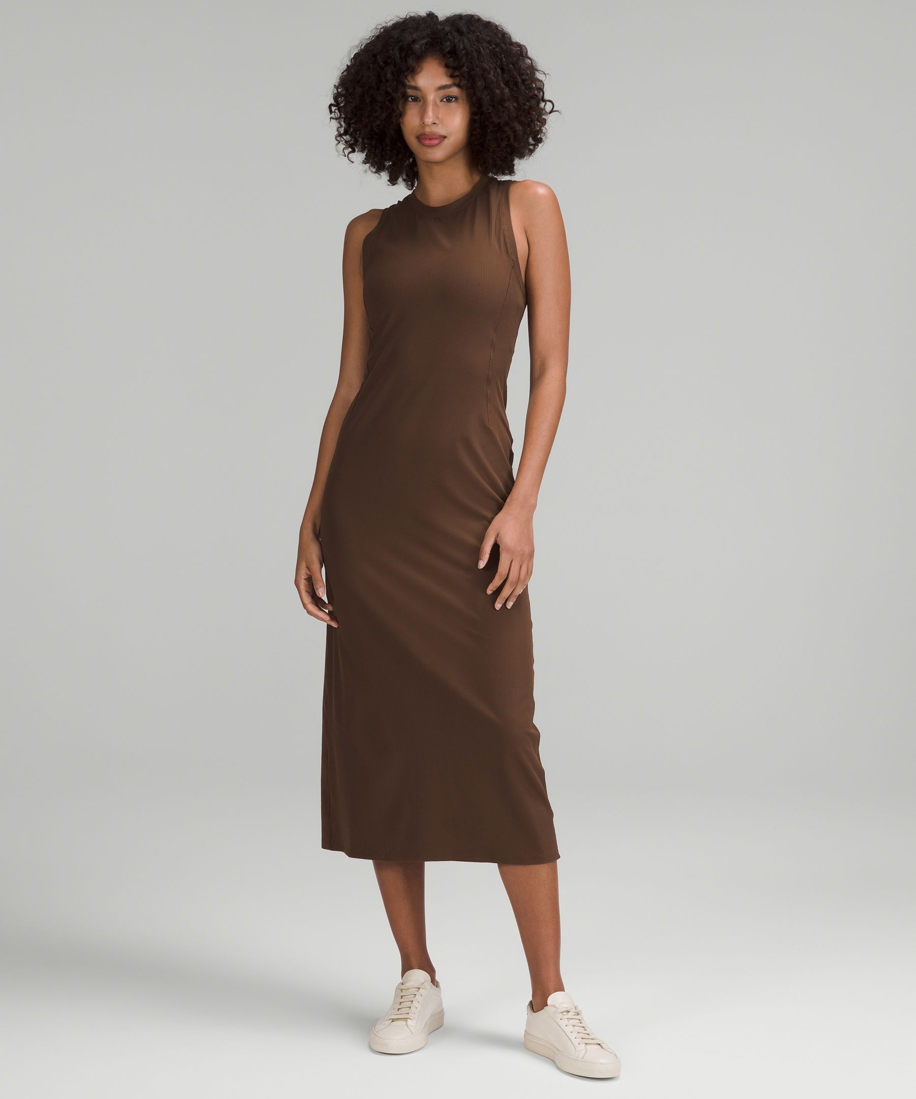 Lululemon All Aligned Ribbed Midi Dress