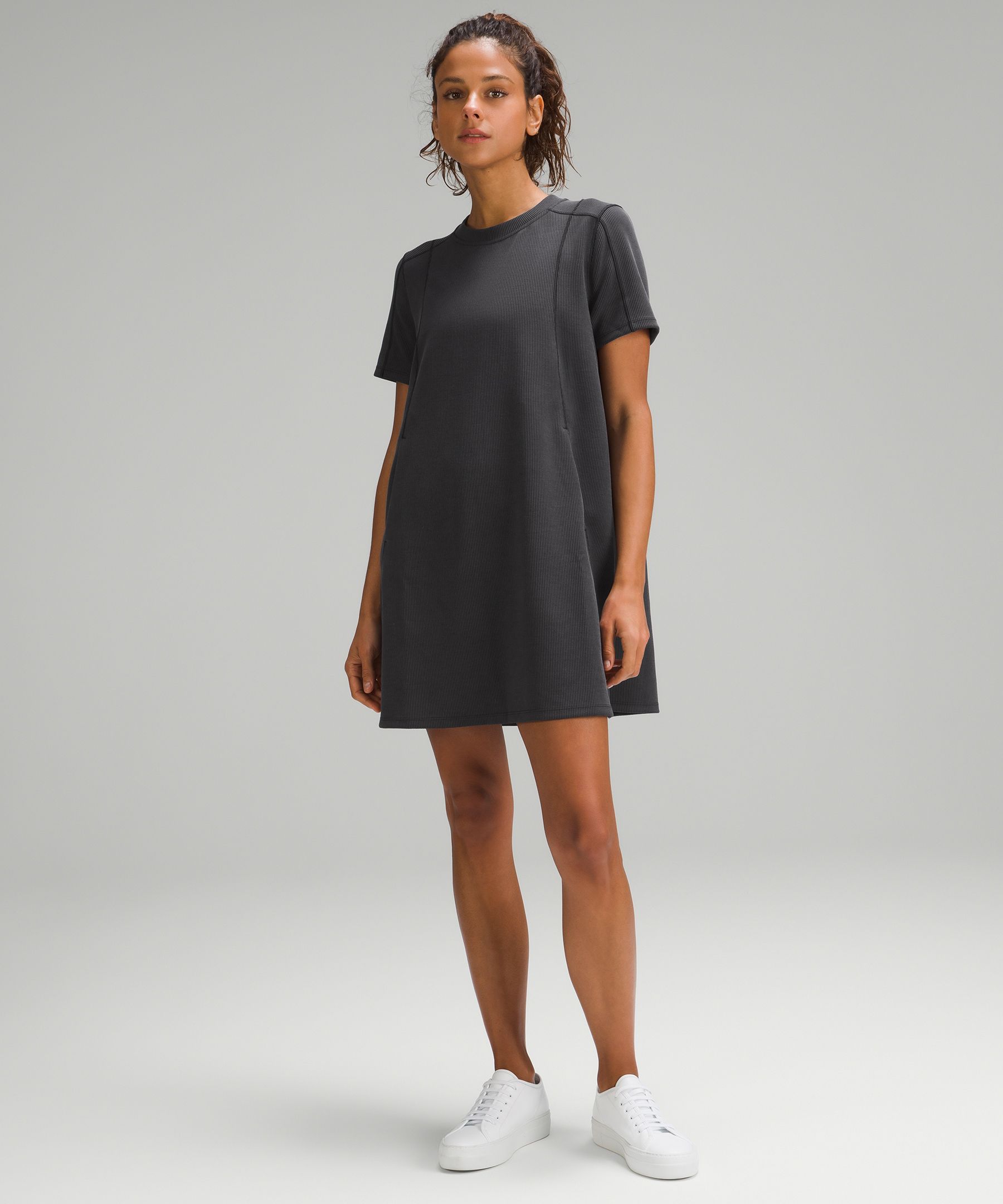 Ribbed 2024 tee dress