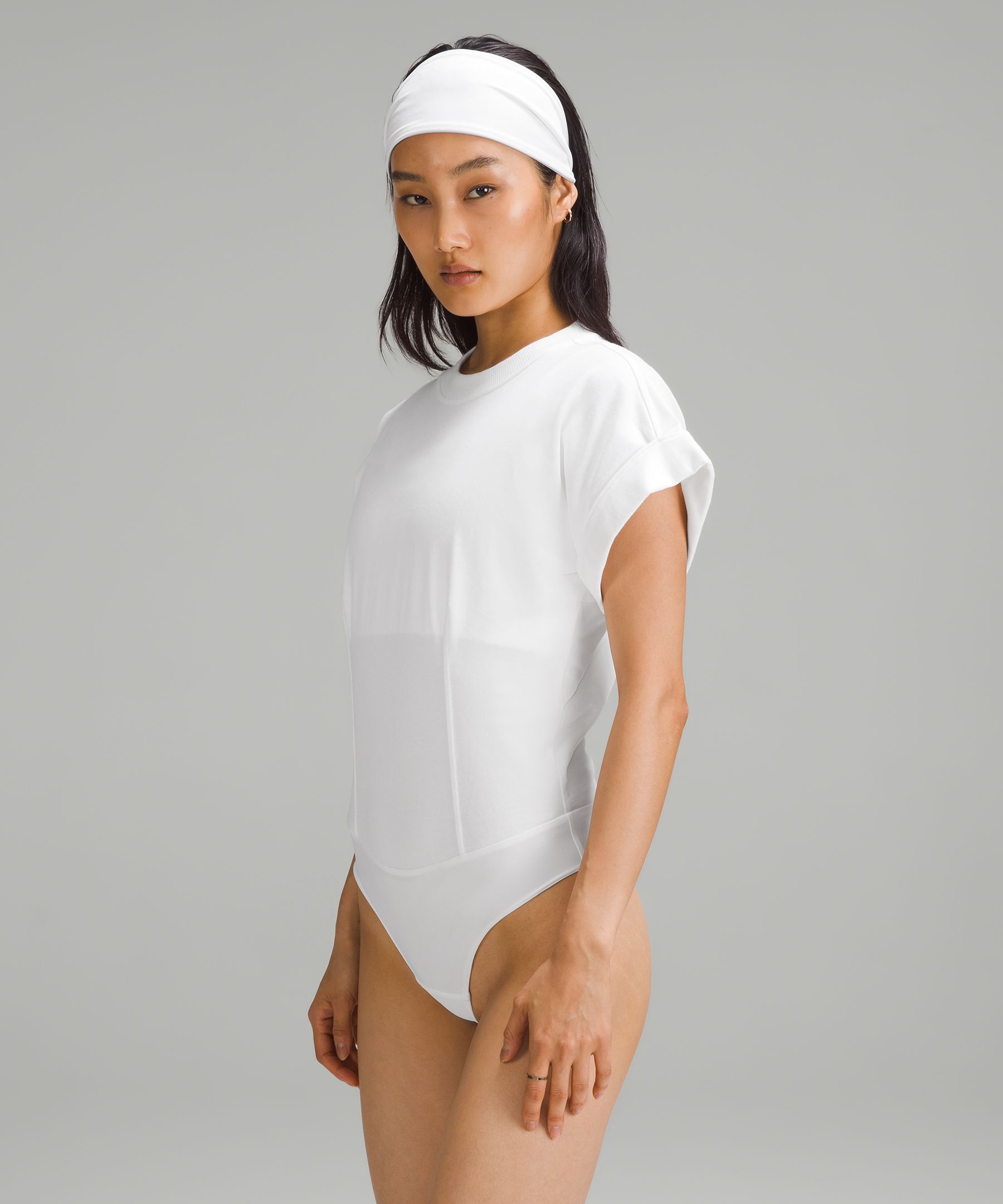 Shop Lululemon Heavyweight Cotton T-shirt Bodysuit