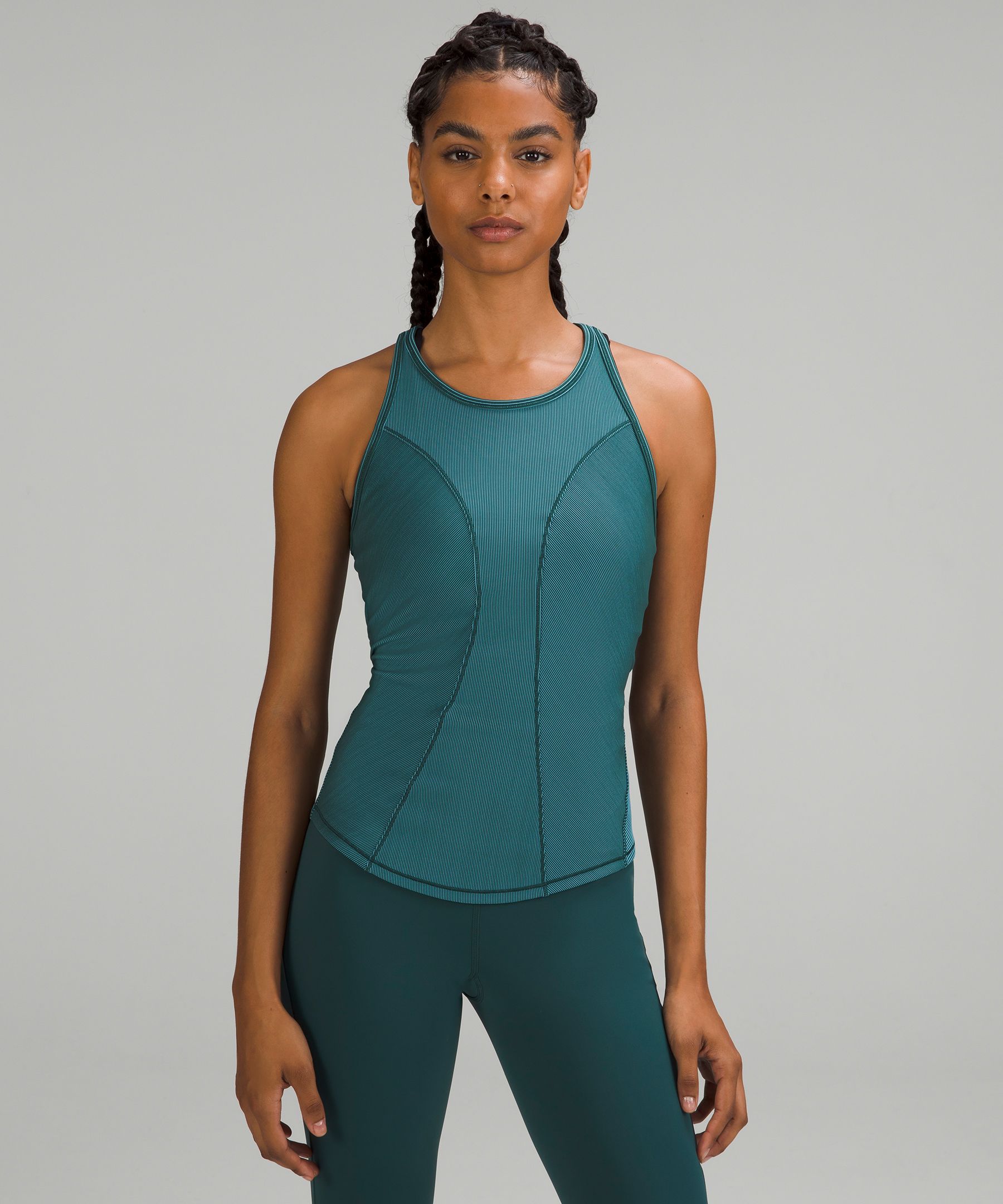 Lululemon Base Pace Two-toned Ribbed Tank Top