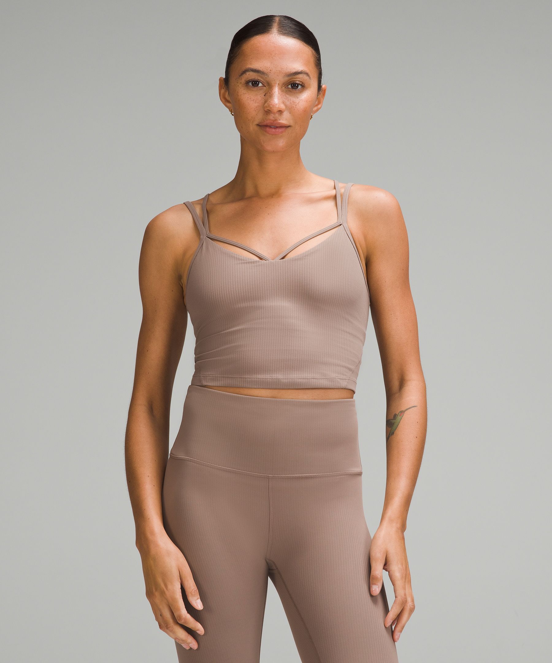 Lululemon Align™ Strappy Ribbed Tank Top In Brown