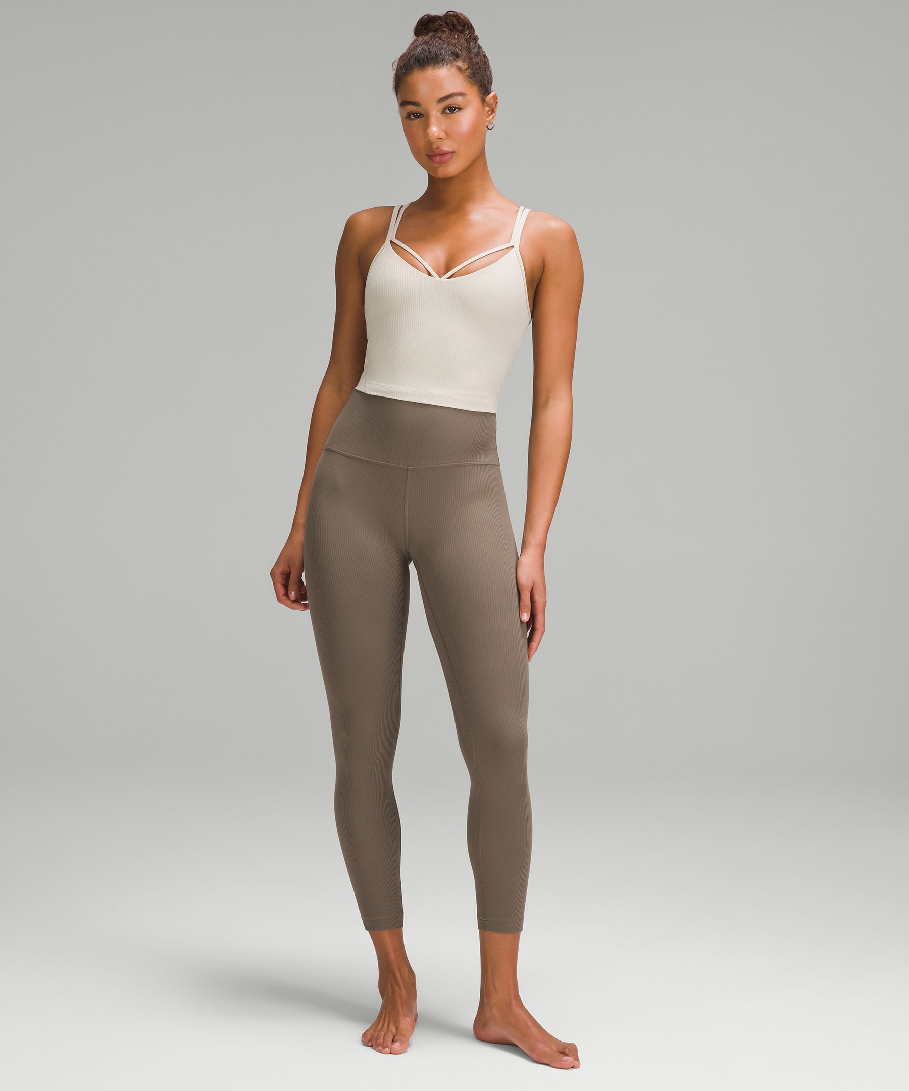 Lululemon Athletica Solid Brown Silver Leggings Size 14 - 57% off