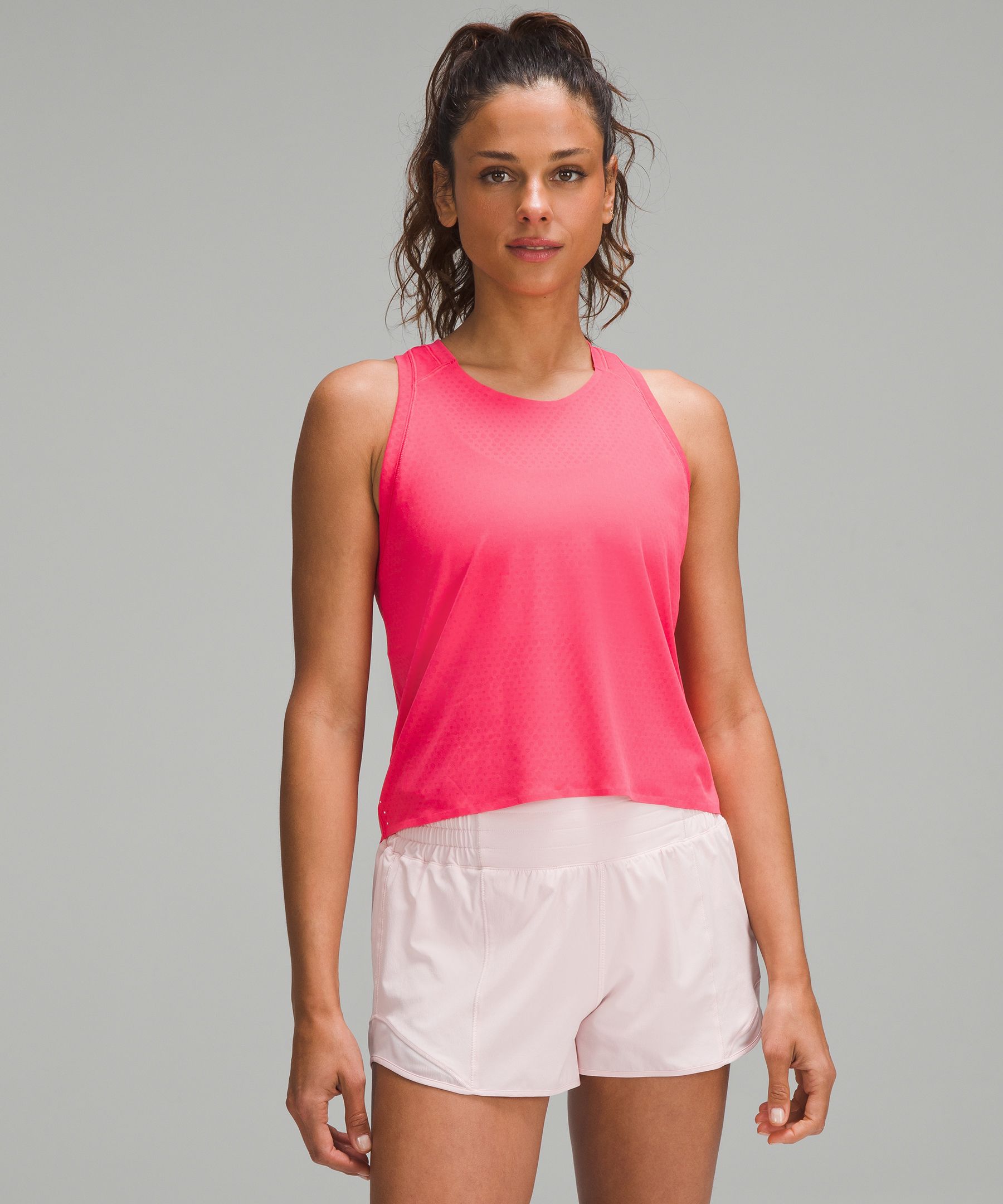 lululemon athletica High-neck Running And Training Tank Top - Color  Pink/neon - Size 10