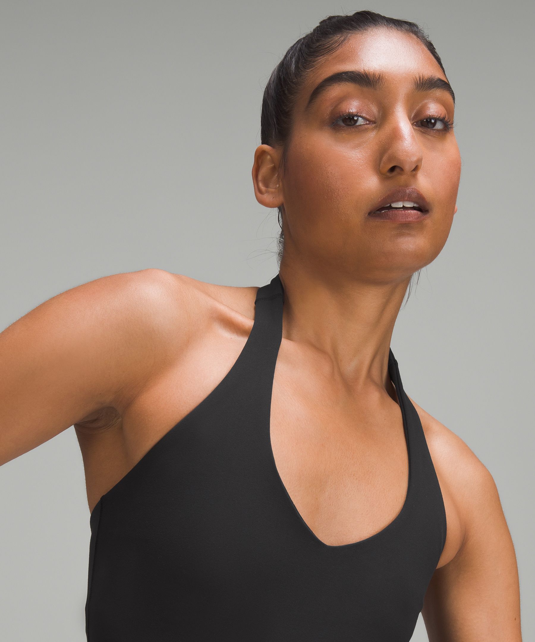 Lululemon Black Built in Bra Halter Sleeveless Atheletic Tank