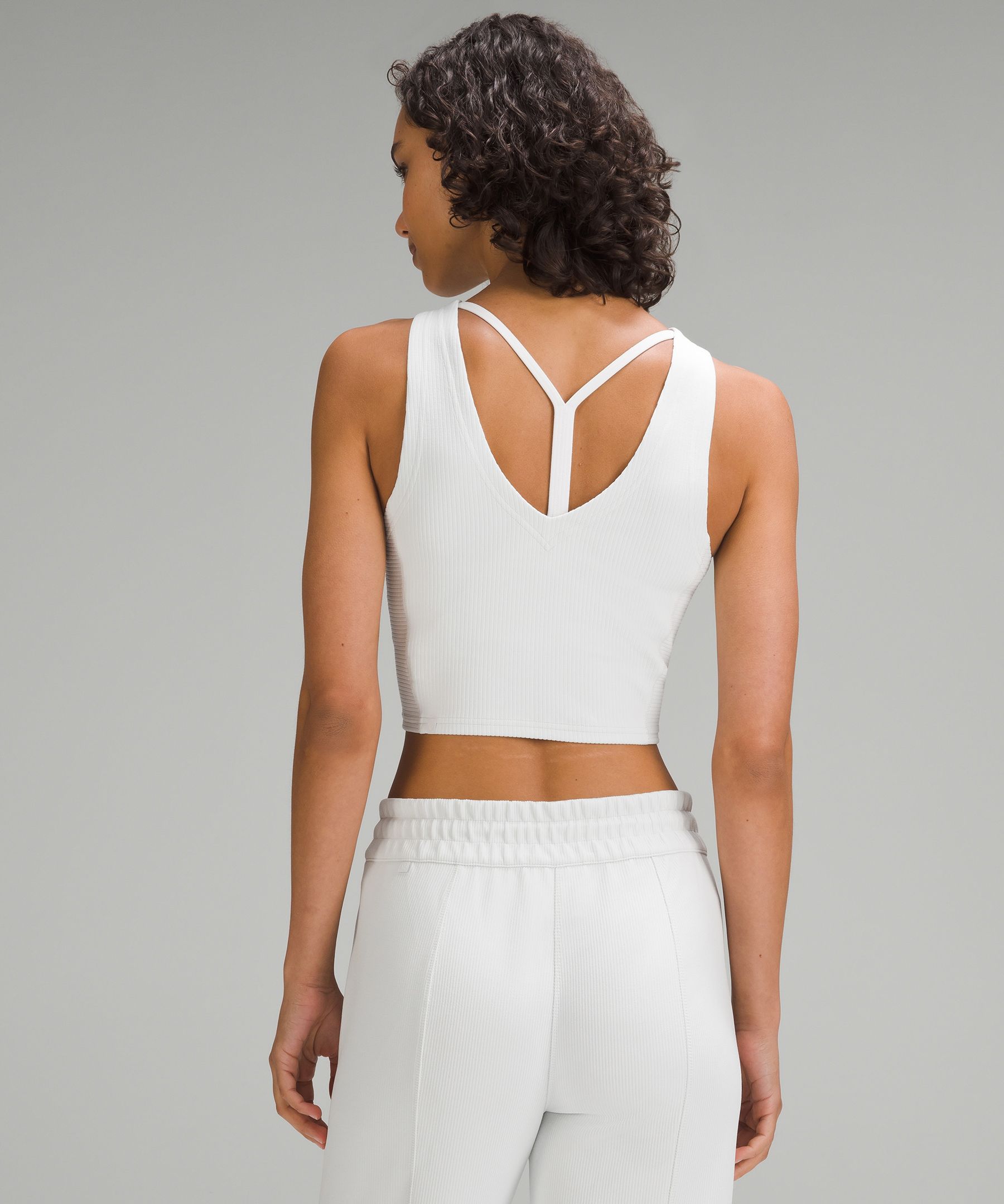 Shop Lululemon Ribbed Softstreme Cropped Tank Top