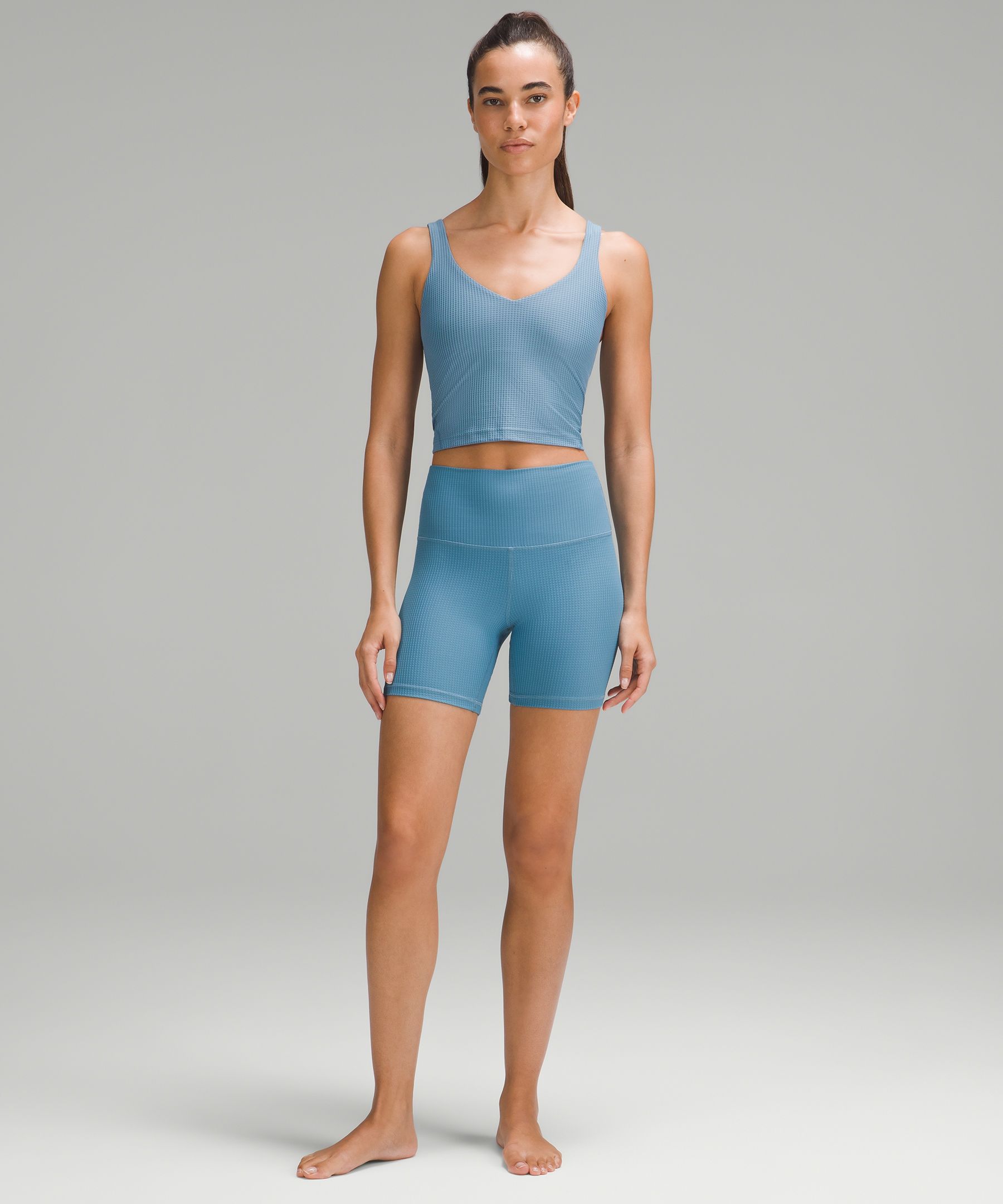 Lululemon athletica Scoop Neck Yoga Tank Top *Grid Texture, Women's  Sleeveless & Tops