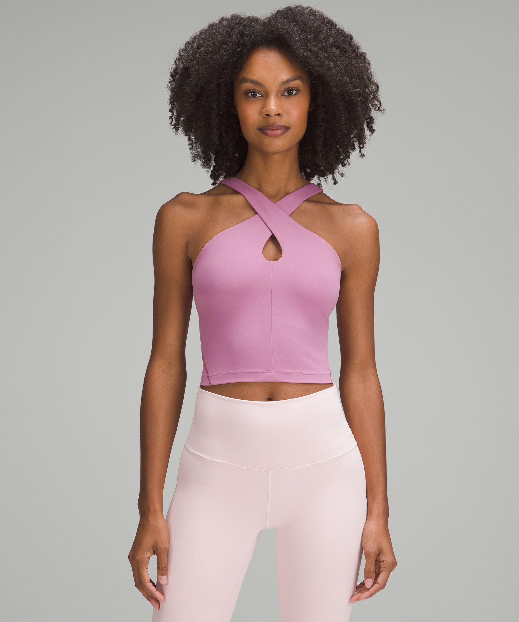 ルルレモン Align™ キーホール ホルタータンクトップ size:4 Lululemon Align Keyhole Halter Tank Top - Black - lulu fanatics