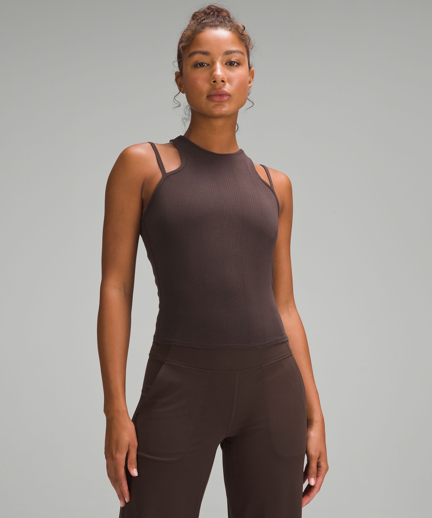 Lululemon athletica Shoulder Cut-Out Yoga Tank Top, Women's Sleeveless &  Tops