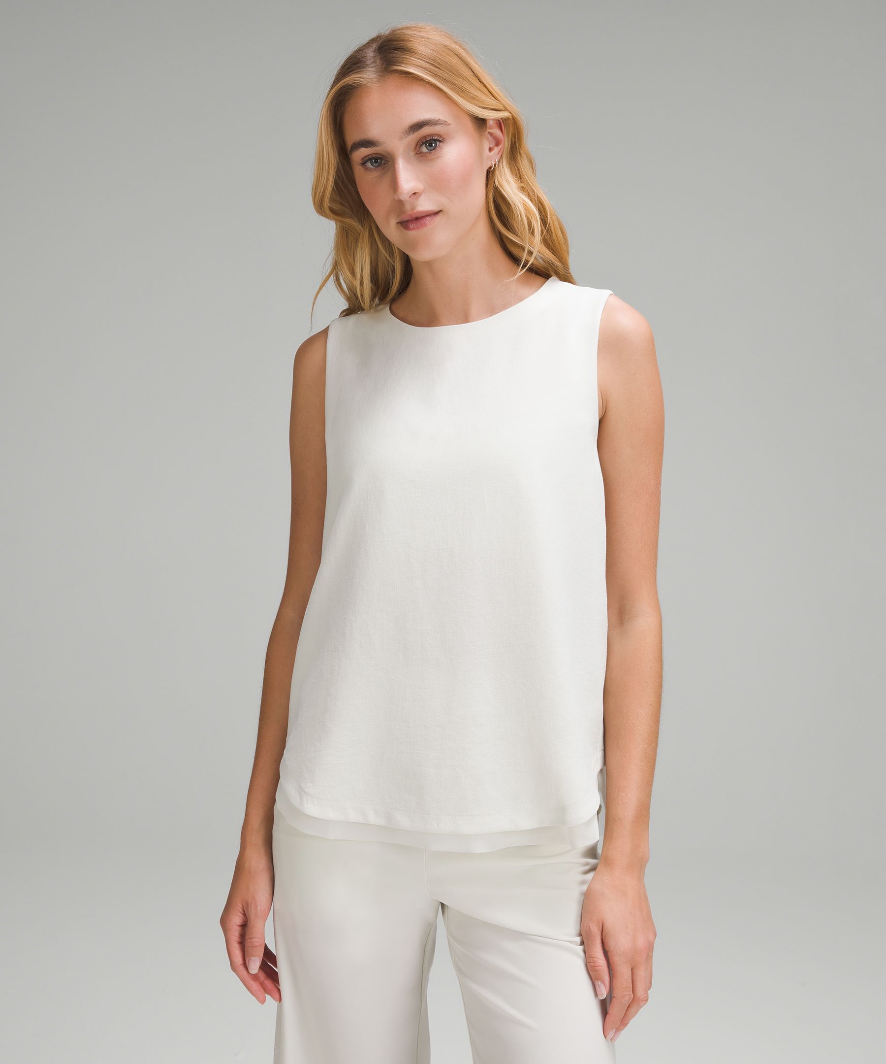 Chic Disposition Ivory Sleeveless T-Back Cami Top