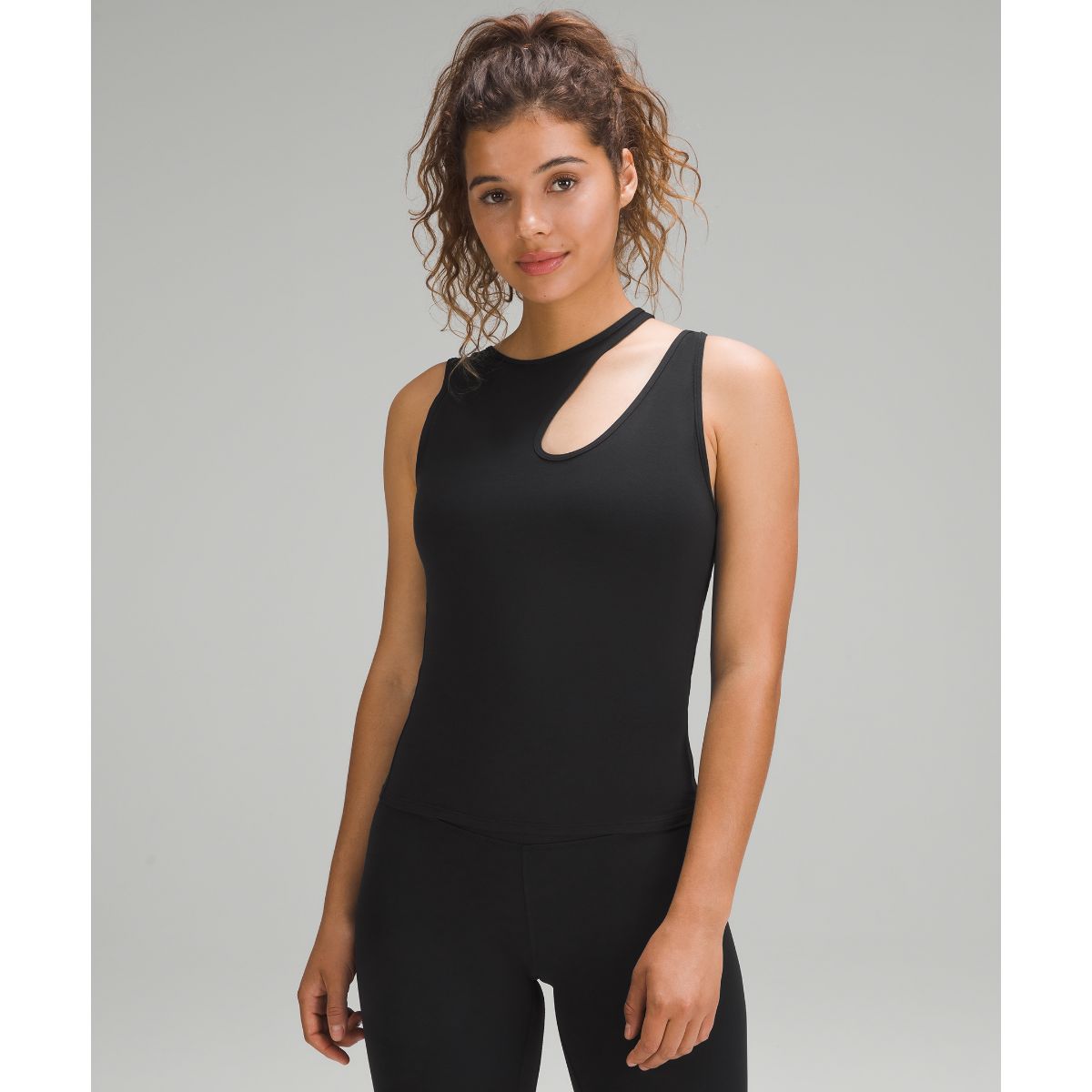 Shoulder Cut-Out Yoga Tank Top