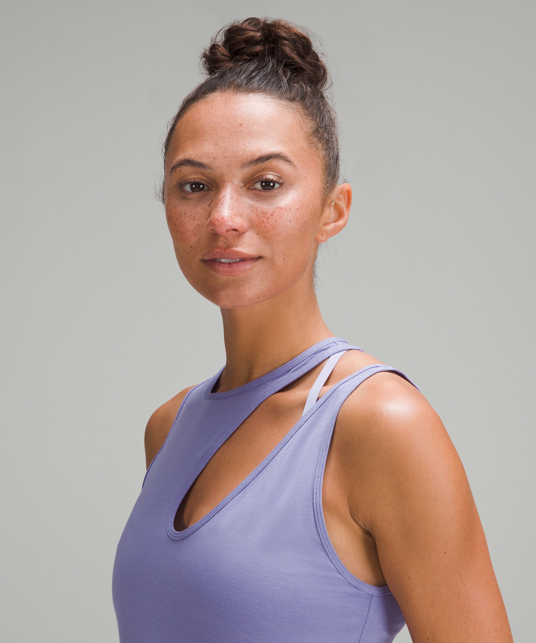 Shop Lululemon Shoulder Cut-out Yoga Tank Top