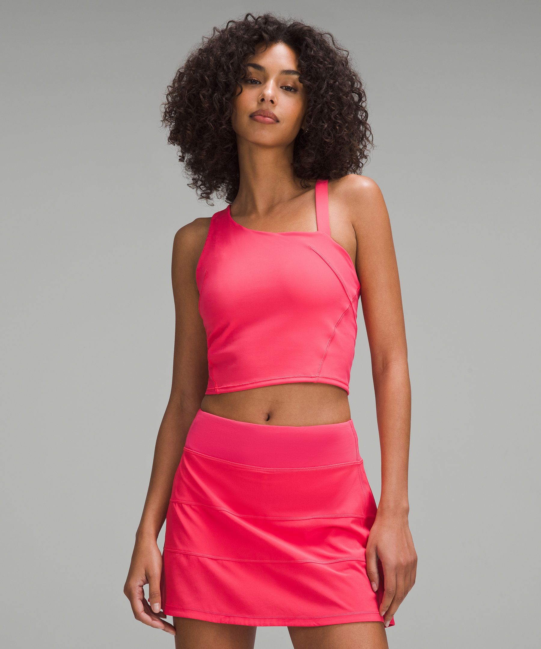 Shop Lululemon Everlux Asymmetrical Tennis Tank Top