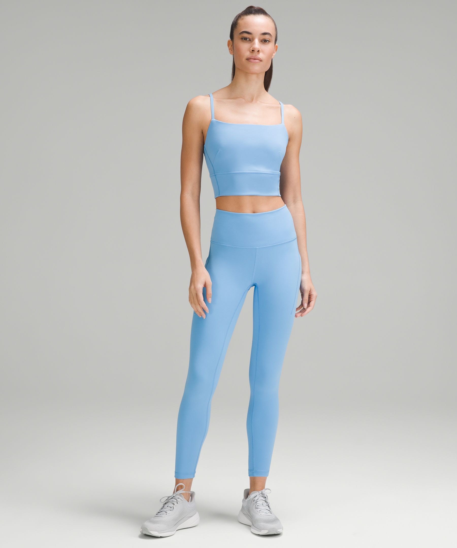 Women's Light Support Brushed Strappy Crop Kuwait