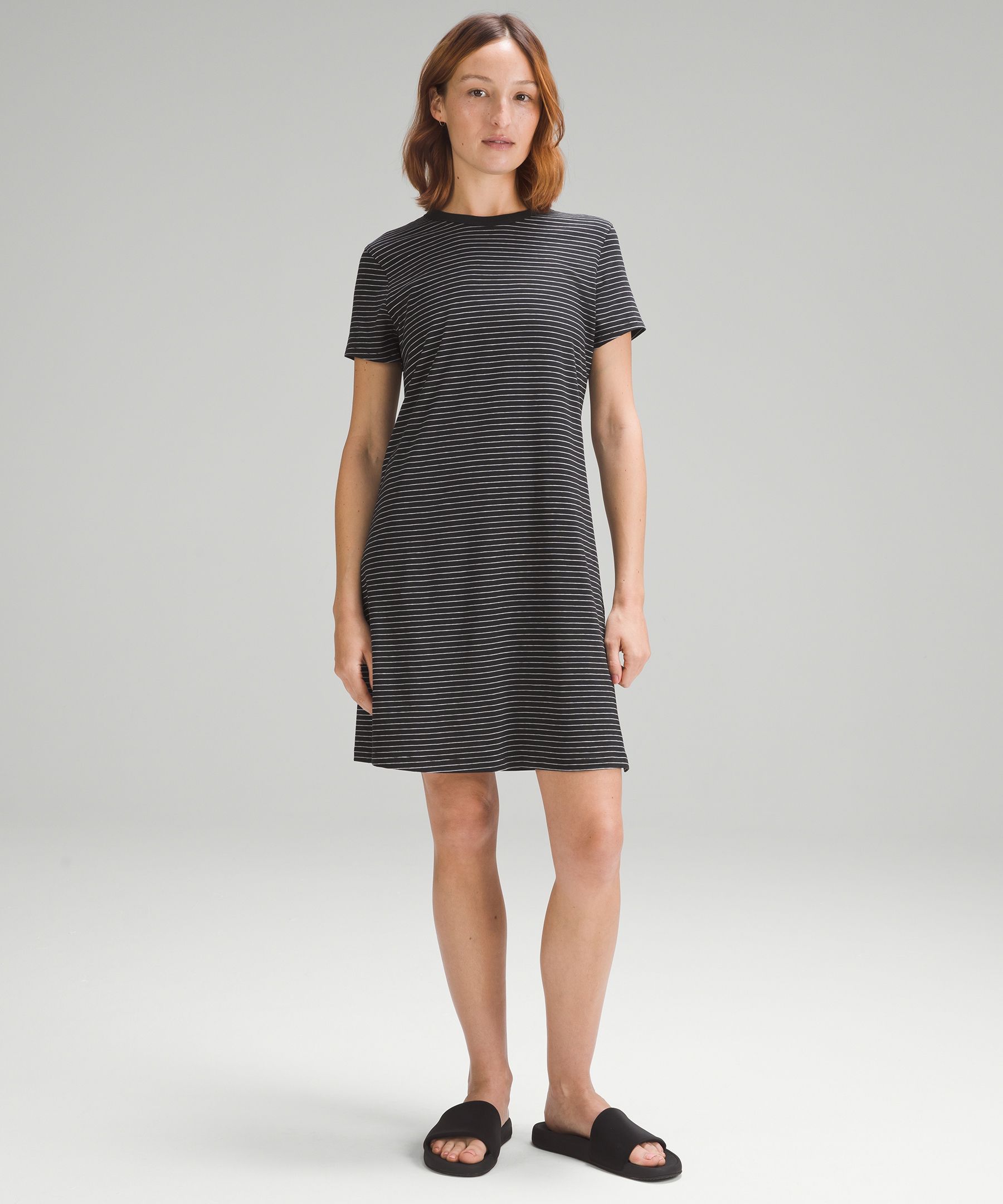Lululemon Classic-fit Cotton-blend T-shirt Dress