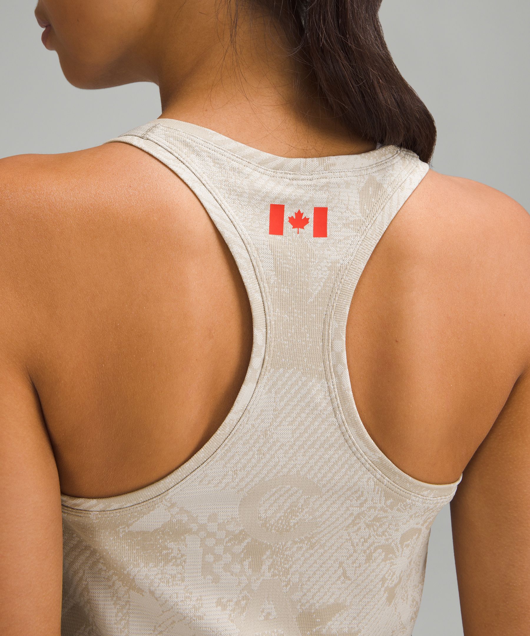 Team Canada Swiftly Tech Racerback 2.0 Waist Length *COC Logo | Women's Sleeveless & Tank Tops