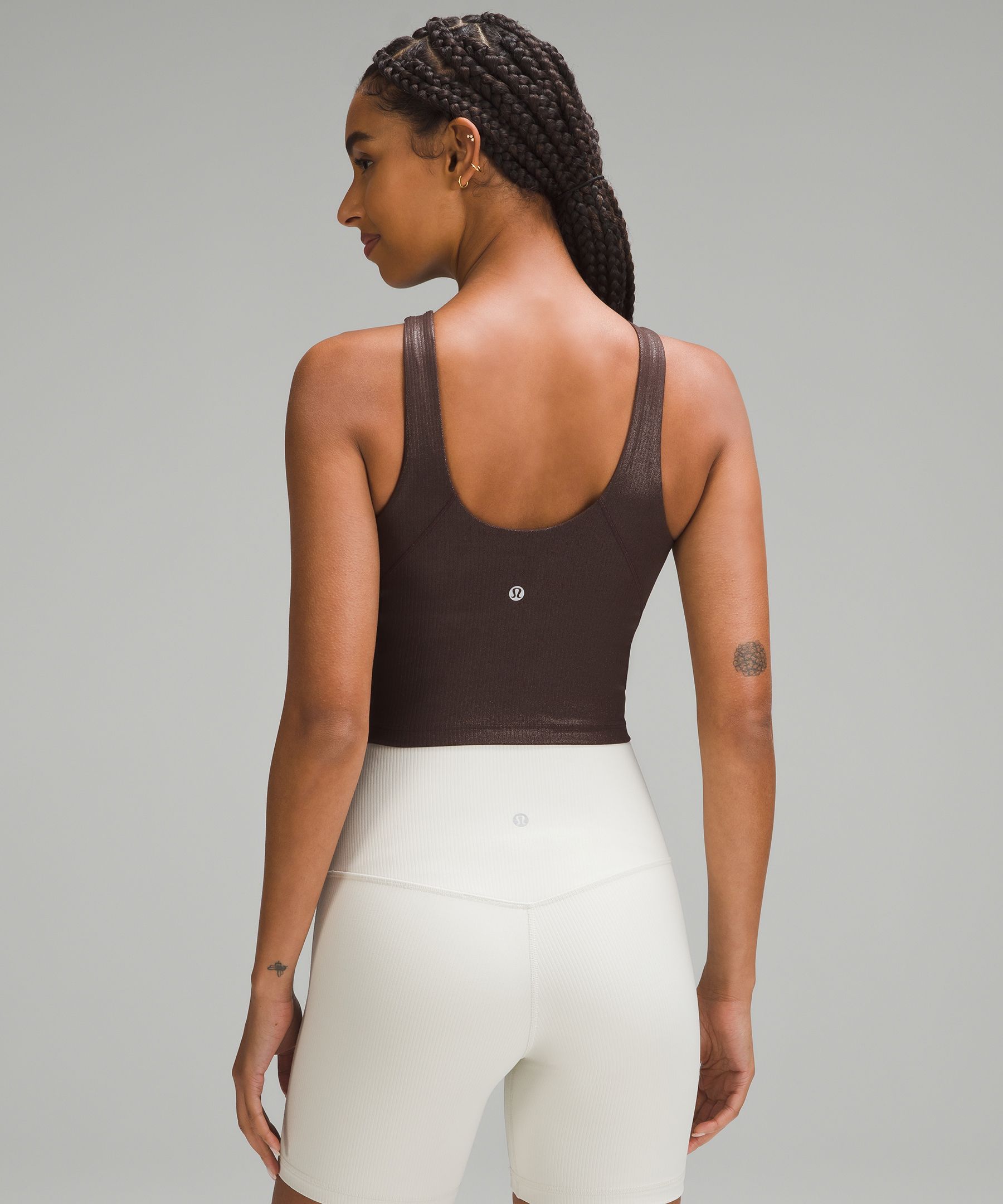 Lululemon Align™ Ribbed Tank Top Shine - Black Radiate Transparent Foil