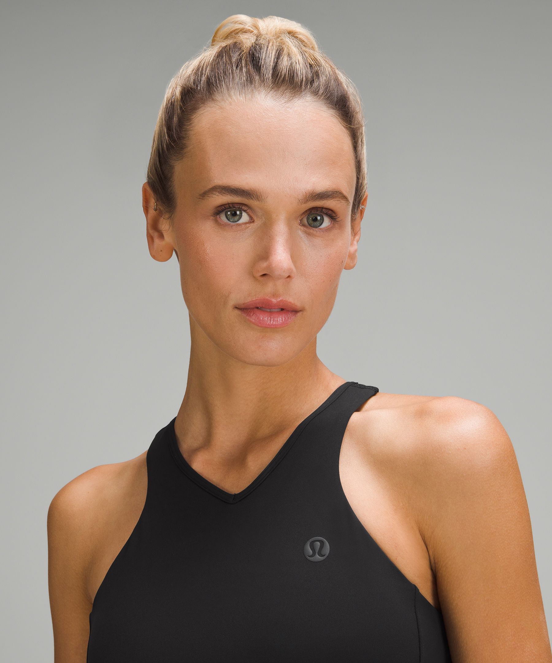 Cropped V-Neck Tennis Tank Top *Medium Support, B/C Cup | Women's Sleeveless & Tops