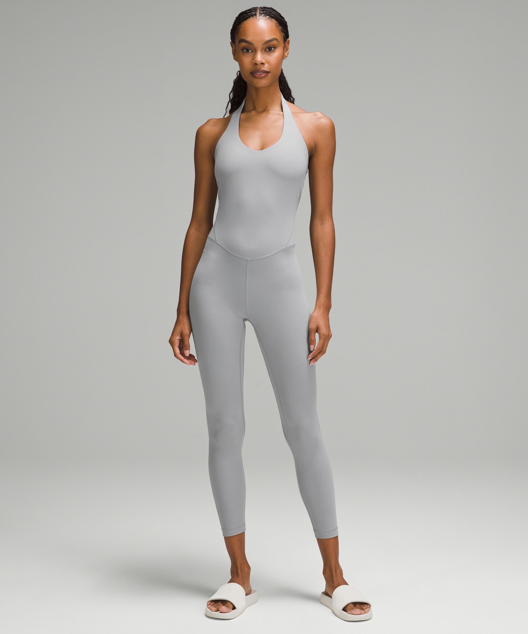 ✨ Align bodysuit (10) 25” in heathered gull grey ✨ review in the