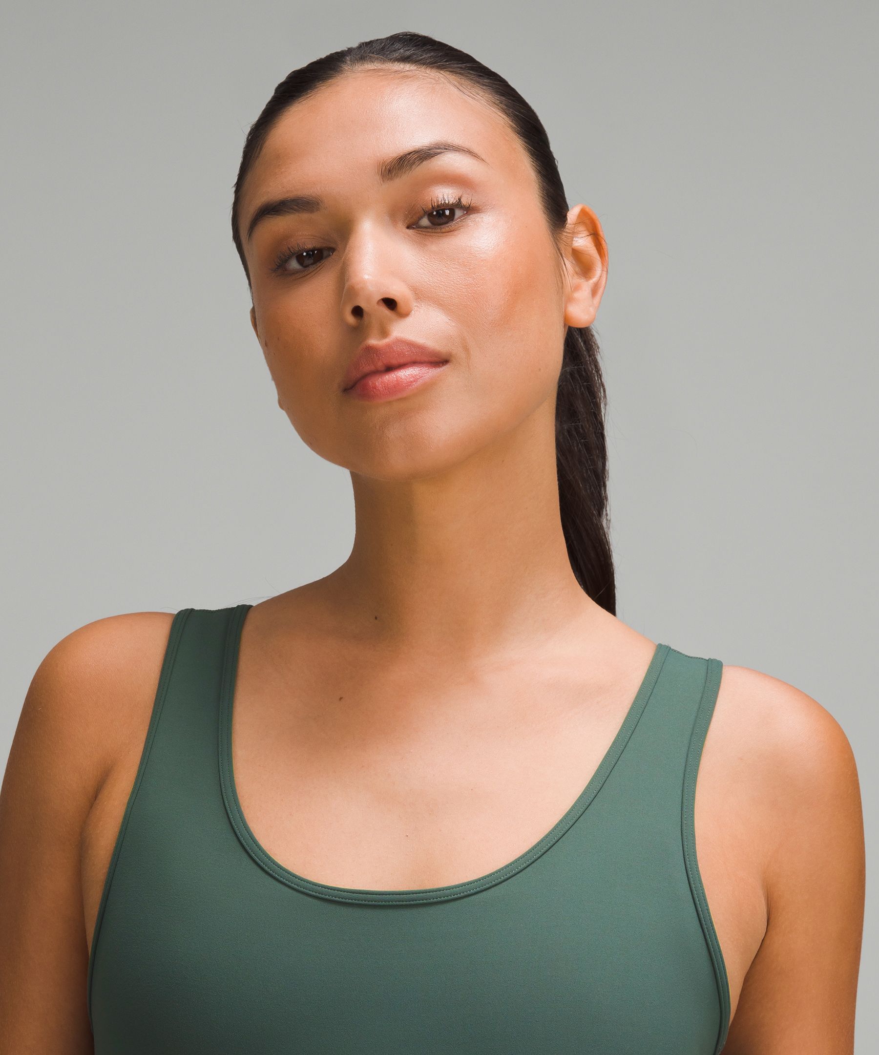 new lululemon: Tight-Fit Knit Bodysuit, Wunder Train Strappy Tank