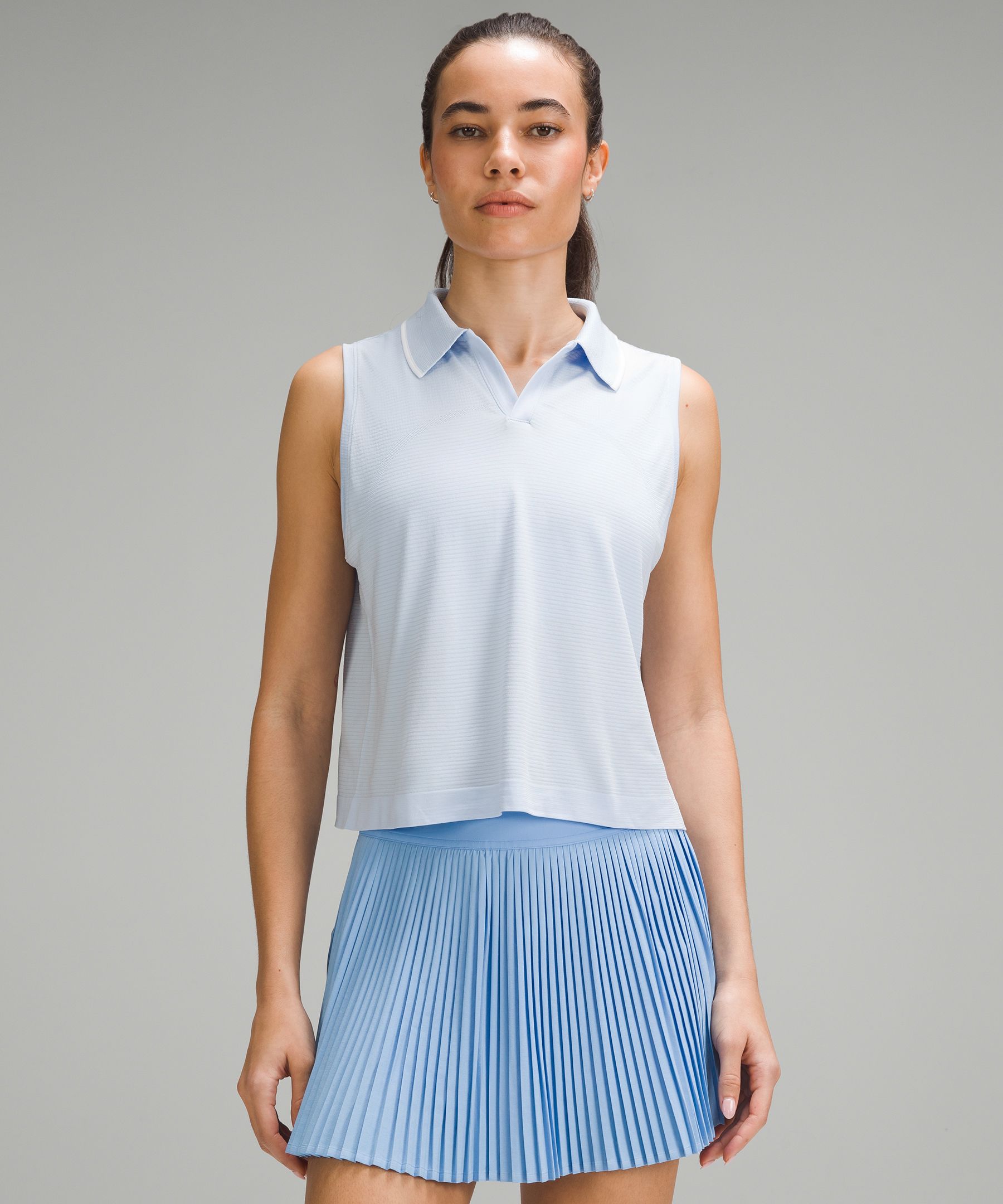 Swiftly Tech Sleeveless Polo Shirt 