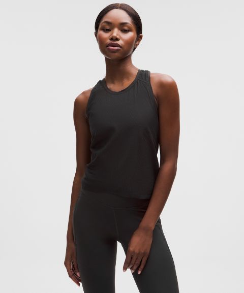 Lululemon Fast and Free Airflow Cropped Running Tank Top