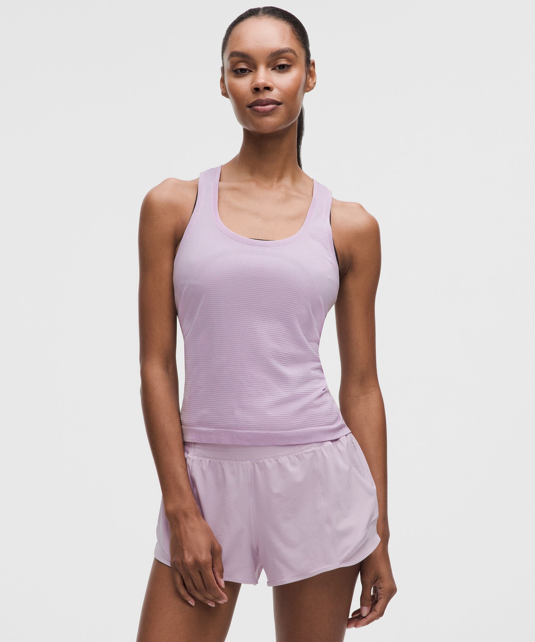 lululemon – Women’s Swiftly Tech Racerback Tank Top 2.0 Waist Length – Color Purple – Size 10