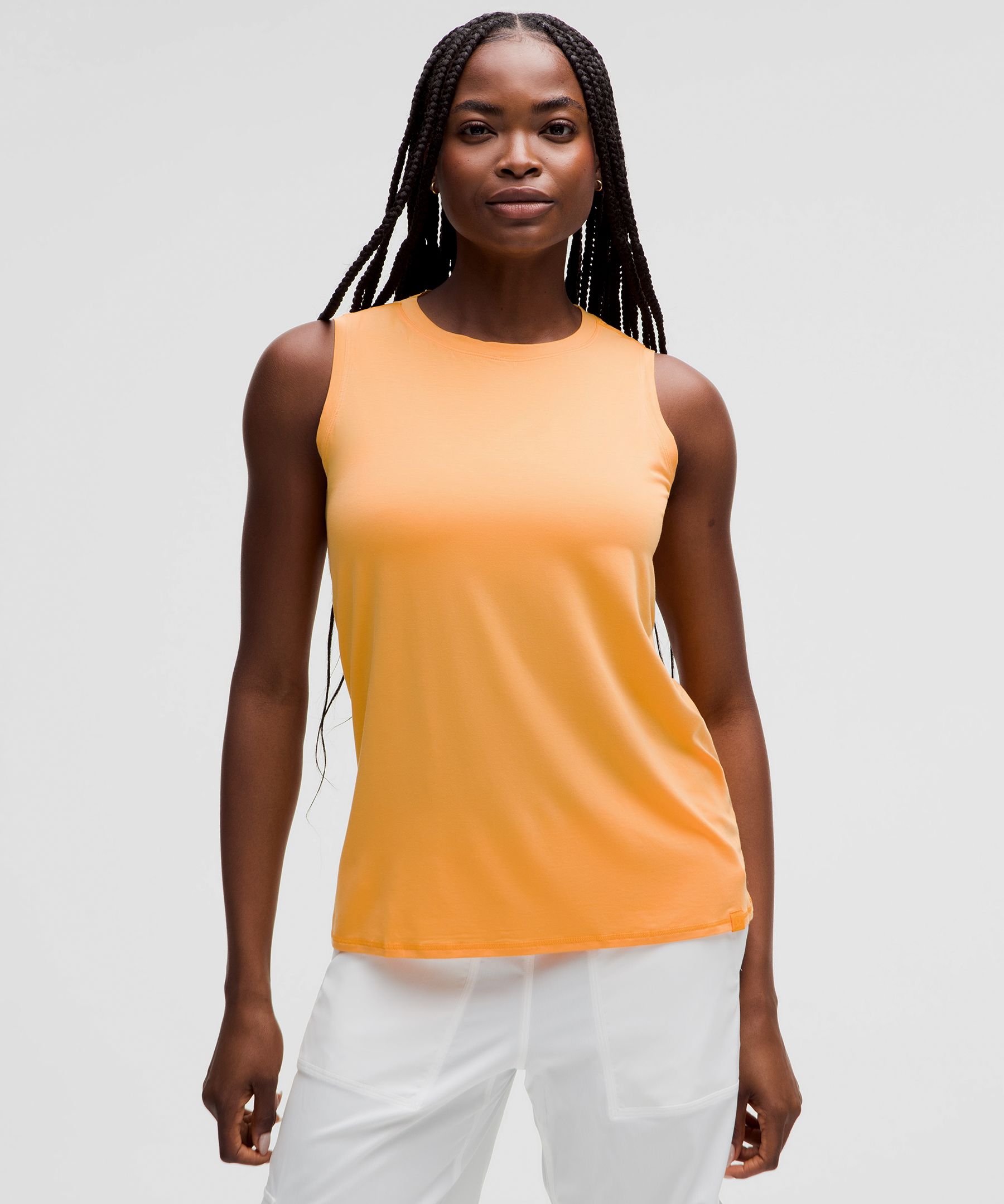 Silk-Blend Relaxed-Fit Tank Top