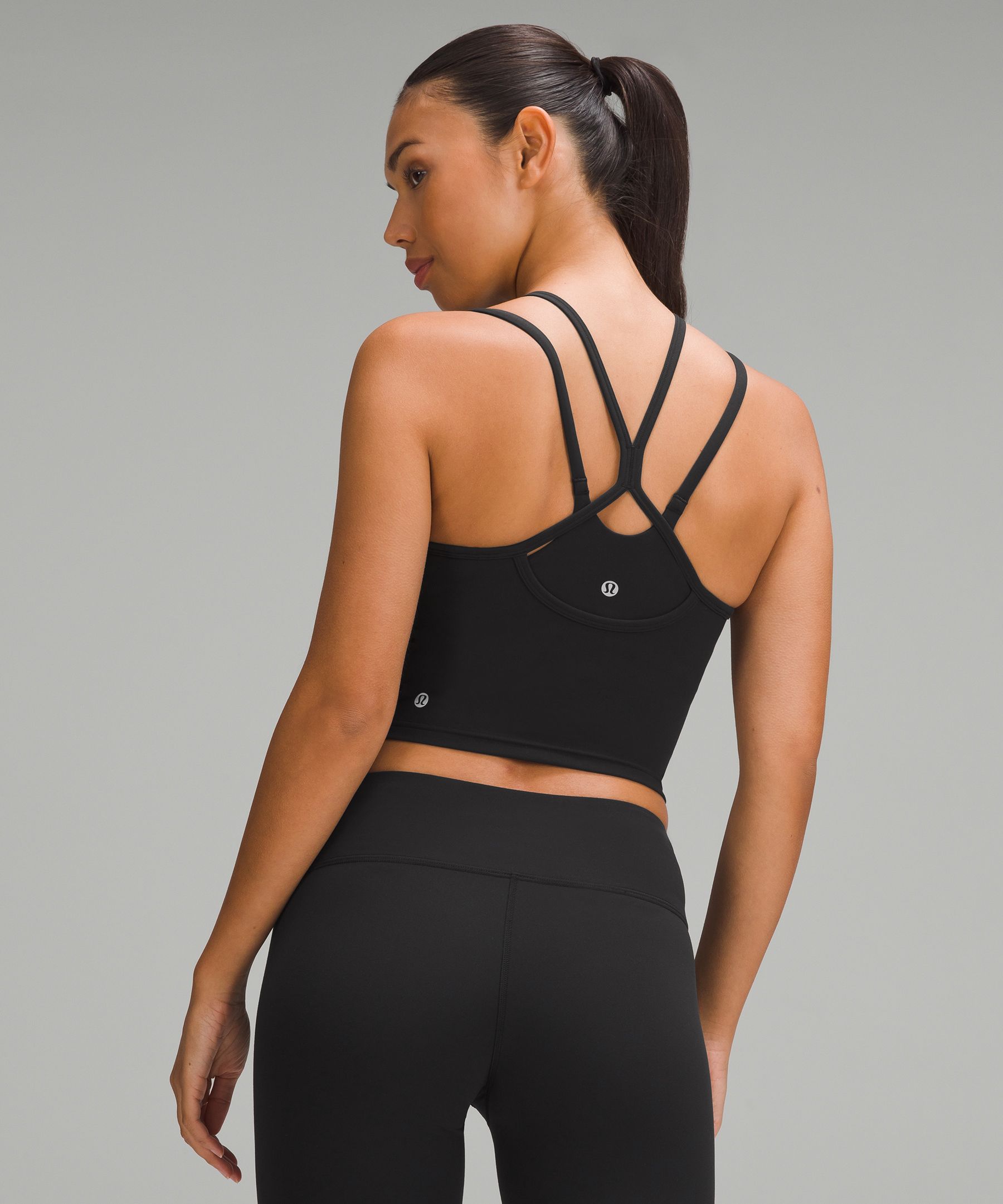 Lululemon Women's black/white Criss-Cross Back Speckled ATHLETIC