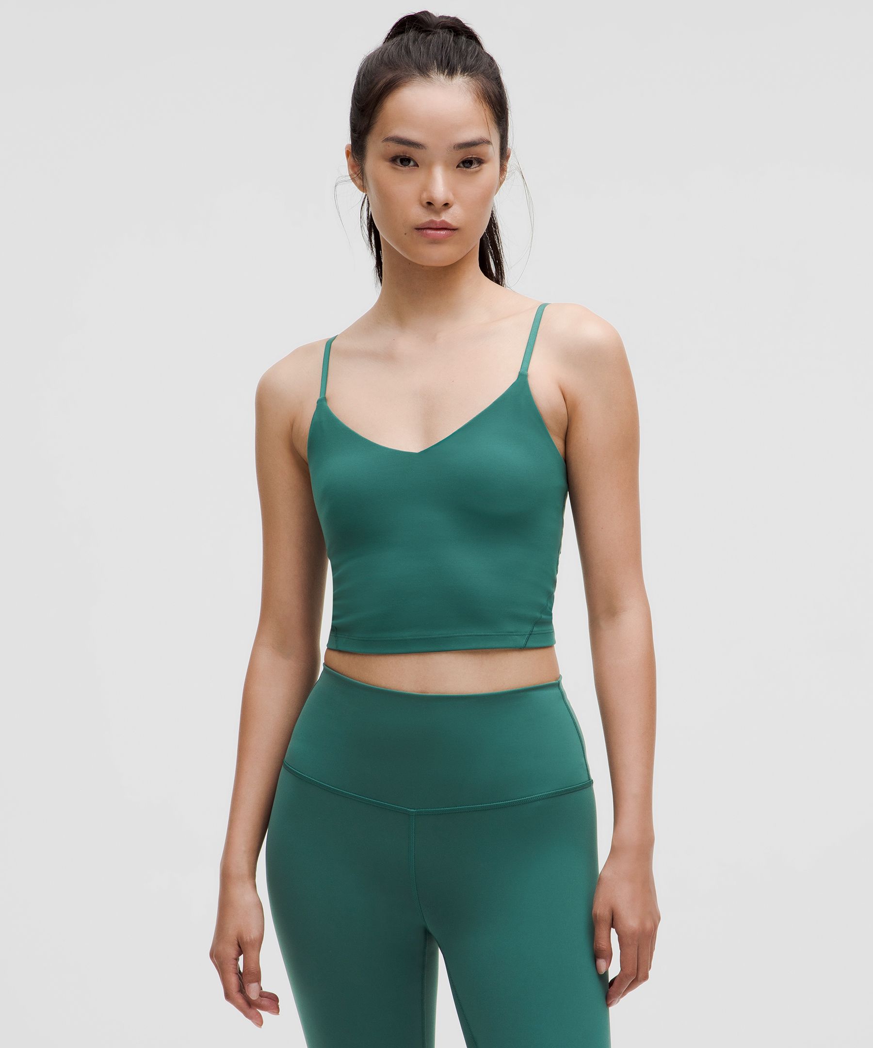 Lululemon Align™ Cropped Cami Tank Top Light Support, A/B Cup - Green