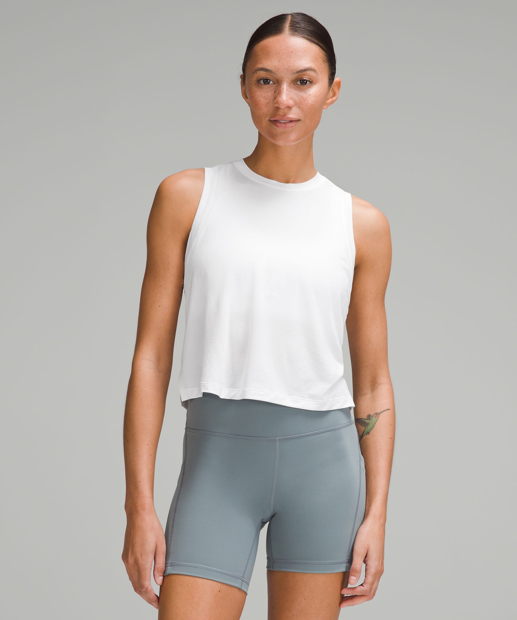 Lululemon Black Cropped Tank Top