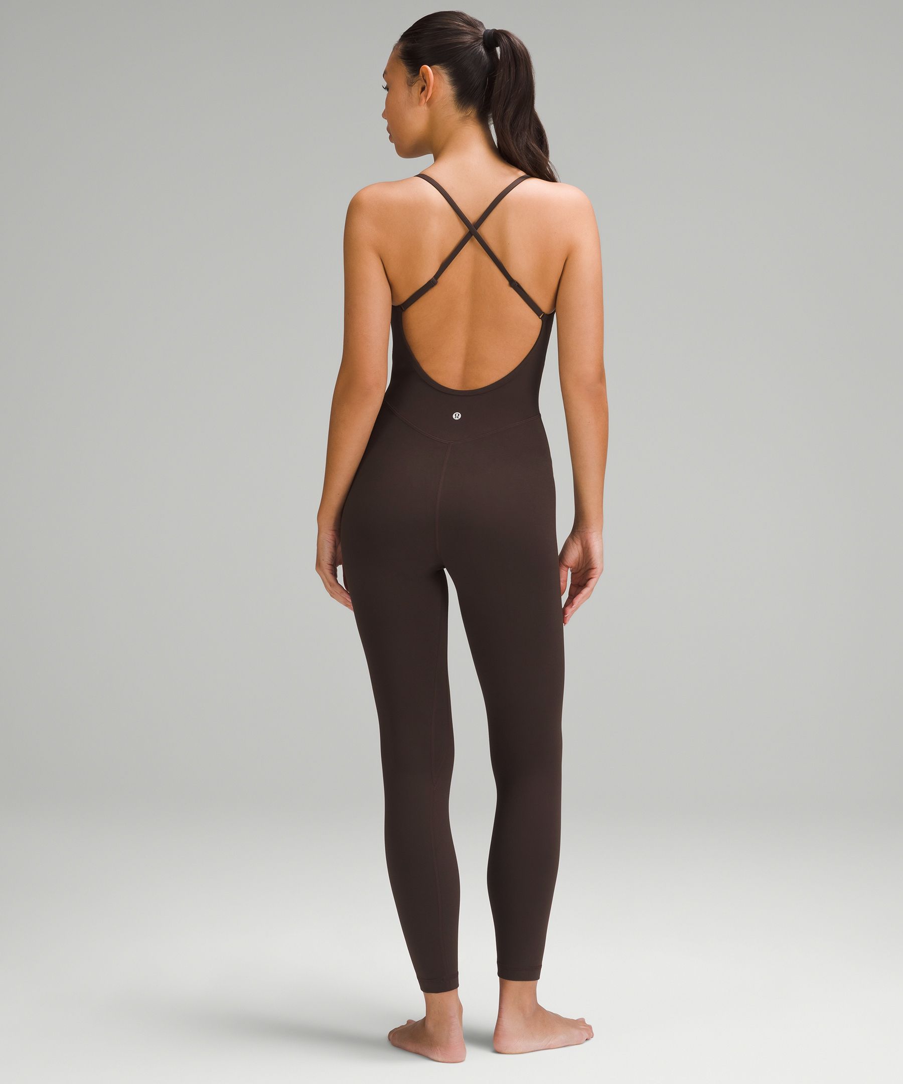 Lululemon Cross-Back Nulu Yoga Bodysuit 25 - Dark Lavender - lulu fanatics