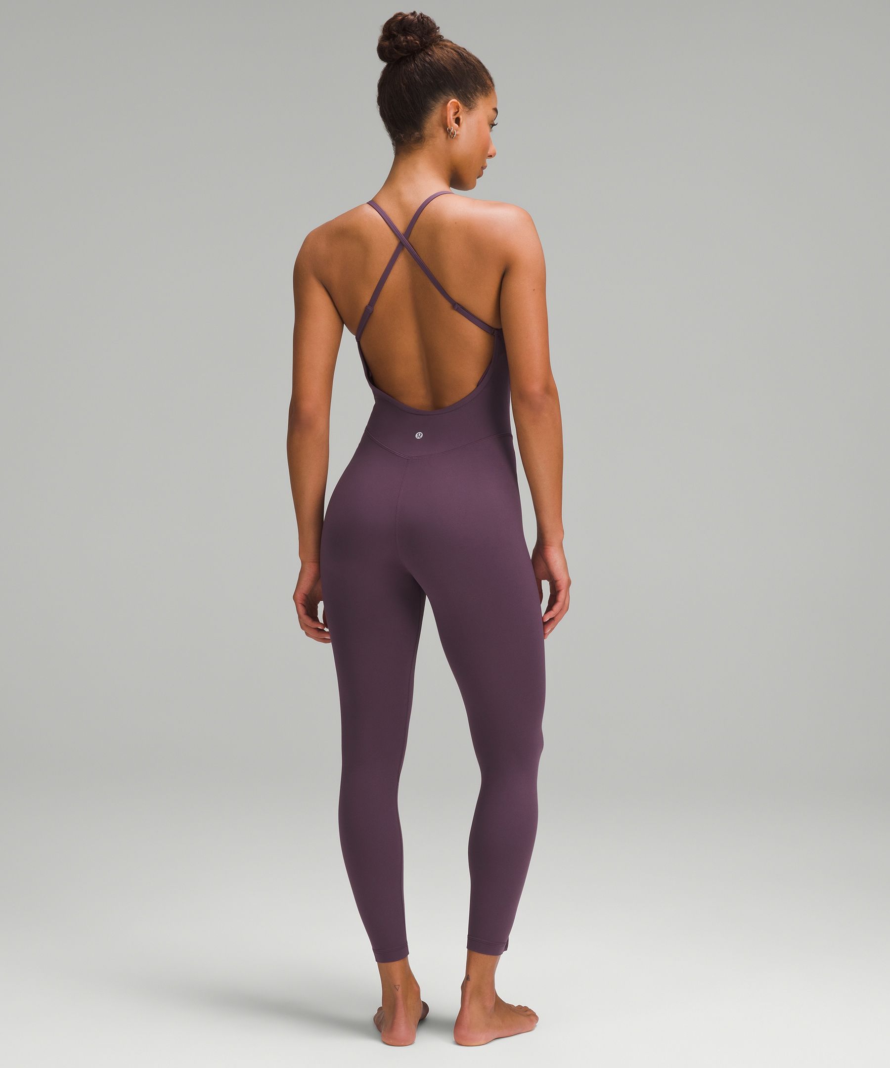 Lululemon Cross-Back Nulu Yoga Bodysuit 25 - Dark Oxide - lulu fanatics