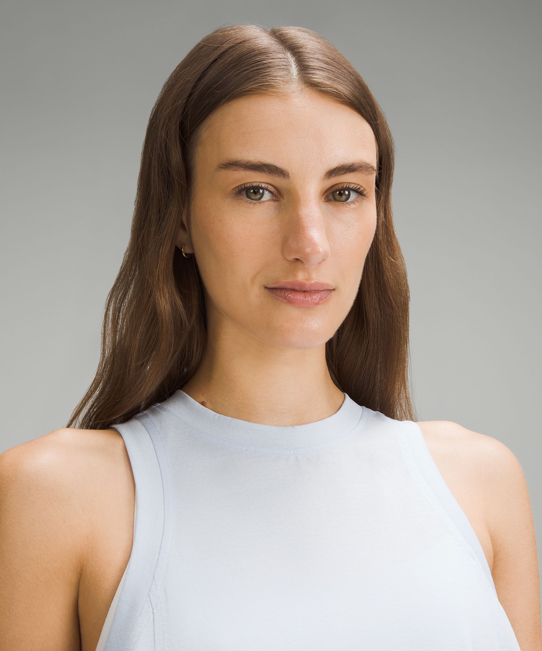 Lululemon Sheer Crewneck Tank Top In White