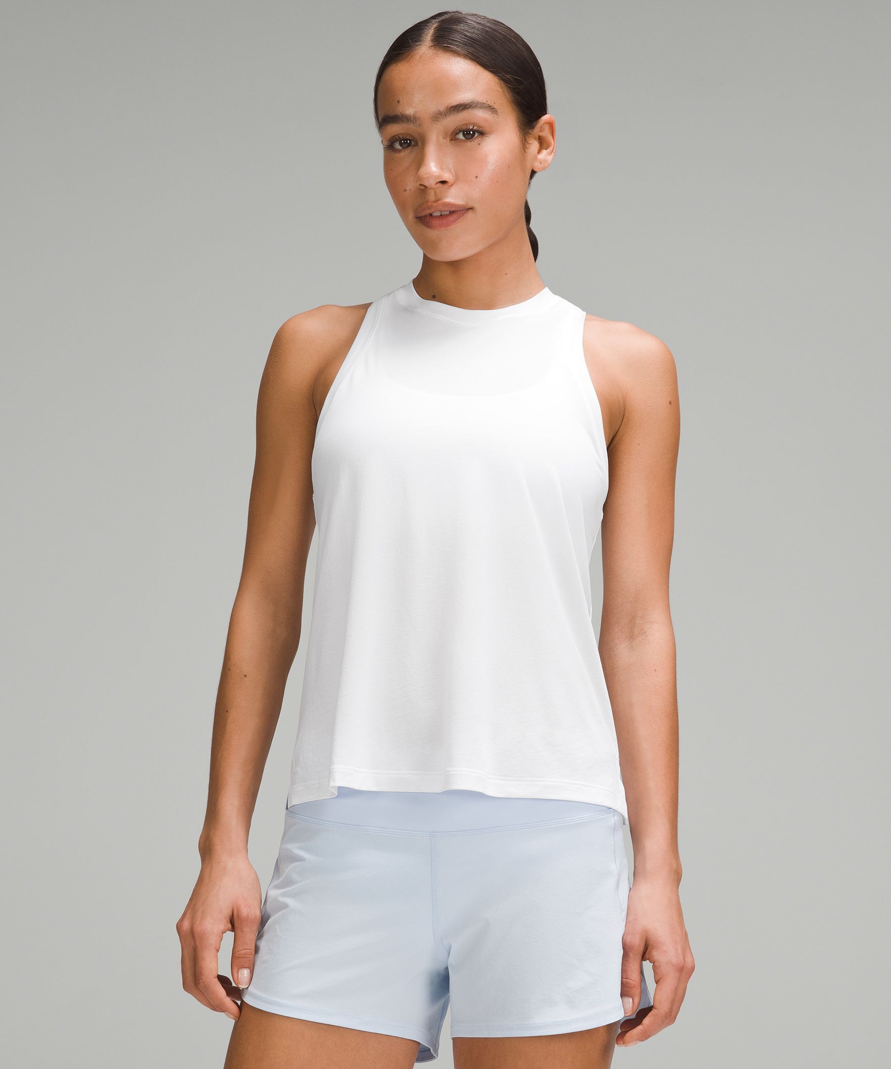 Lululemon Womens Nylon Crew Neck Sleeveless Activewear Tops White Size -  Shop Linda's Stuff