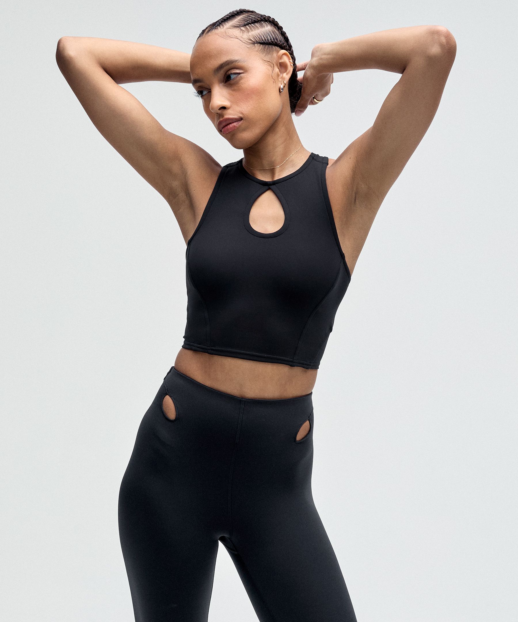 lululemon – Women's Ultralu Cut-Out Racerback Tank Top – Color Black – Size 12