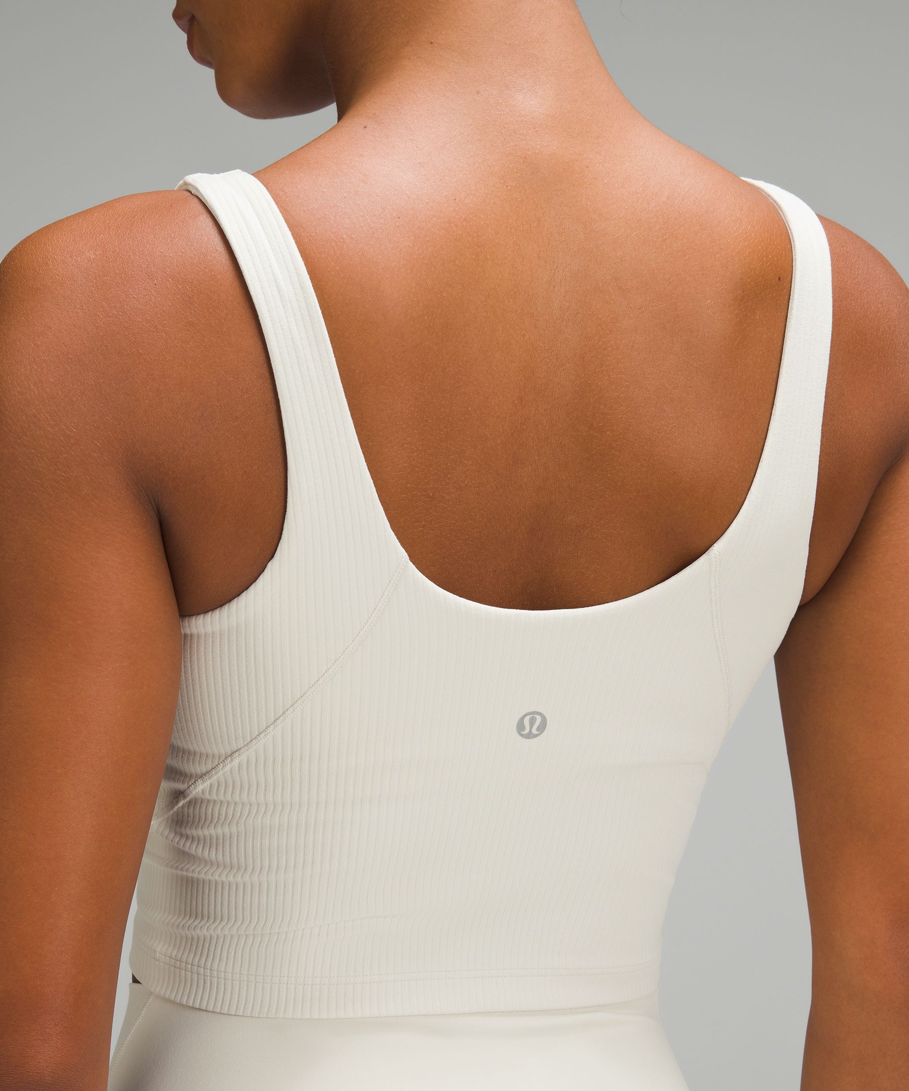 Reviewing @lululemon New Align Ribbed Henley Tank 🫶🏻 it will be 🔗 o