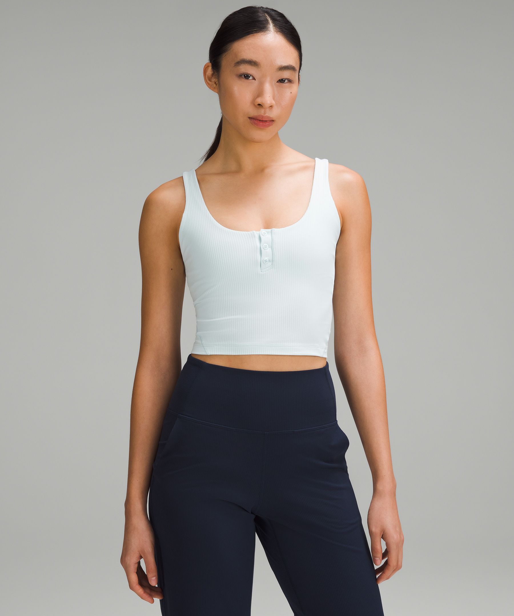 lululemon athletica Aligntm Ribbed Henley Tank Top in Green