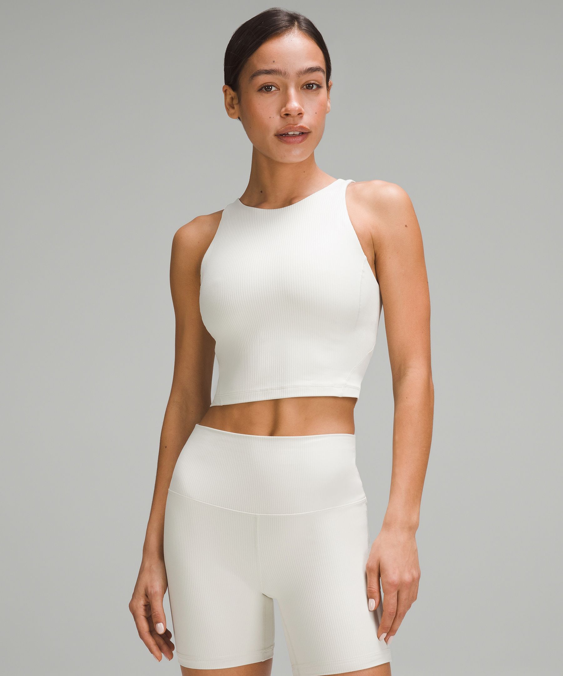 Lululemon Align Cropped Tank Top In White