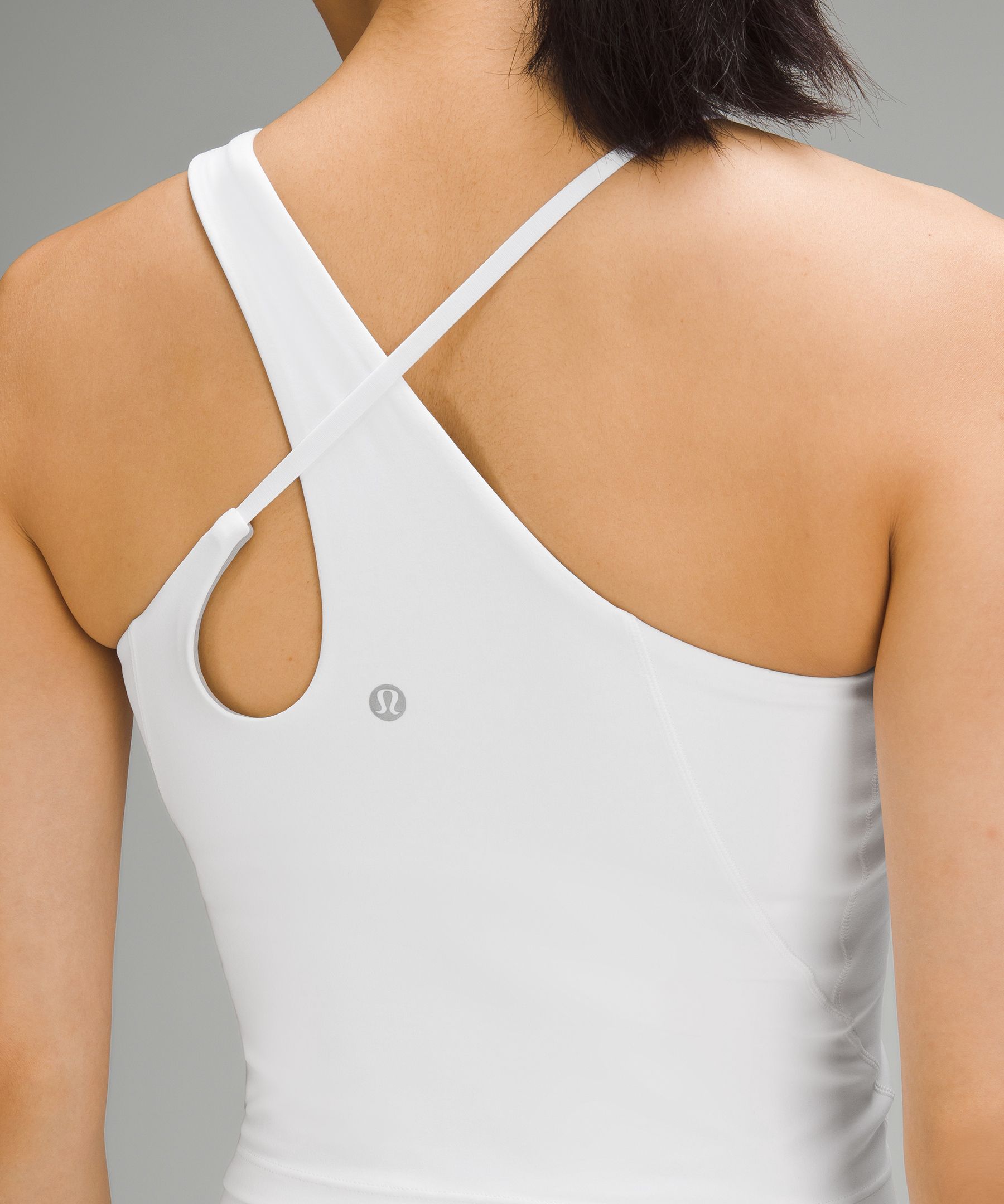 Oh my gosh the new align ribbed strappy tank from lululemon is so cute, align tank strap cross