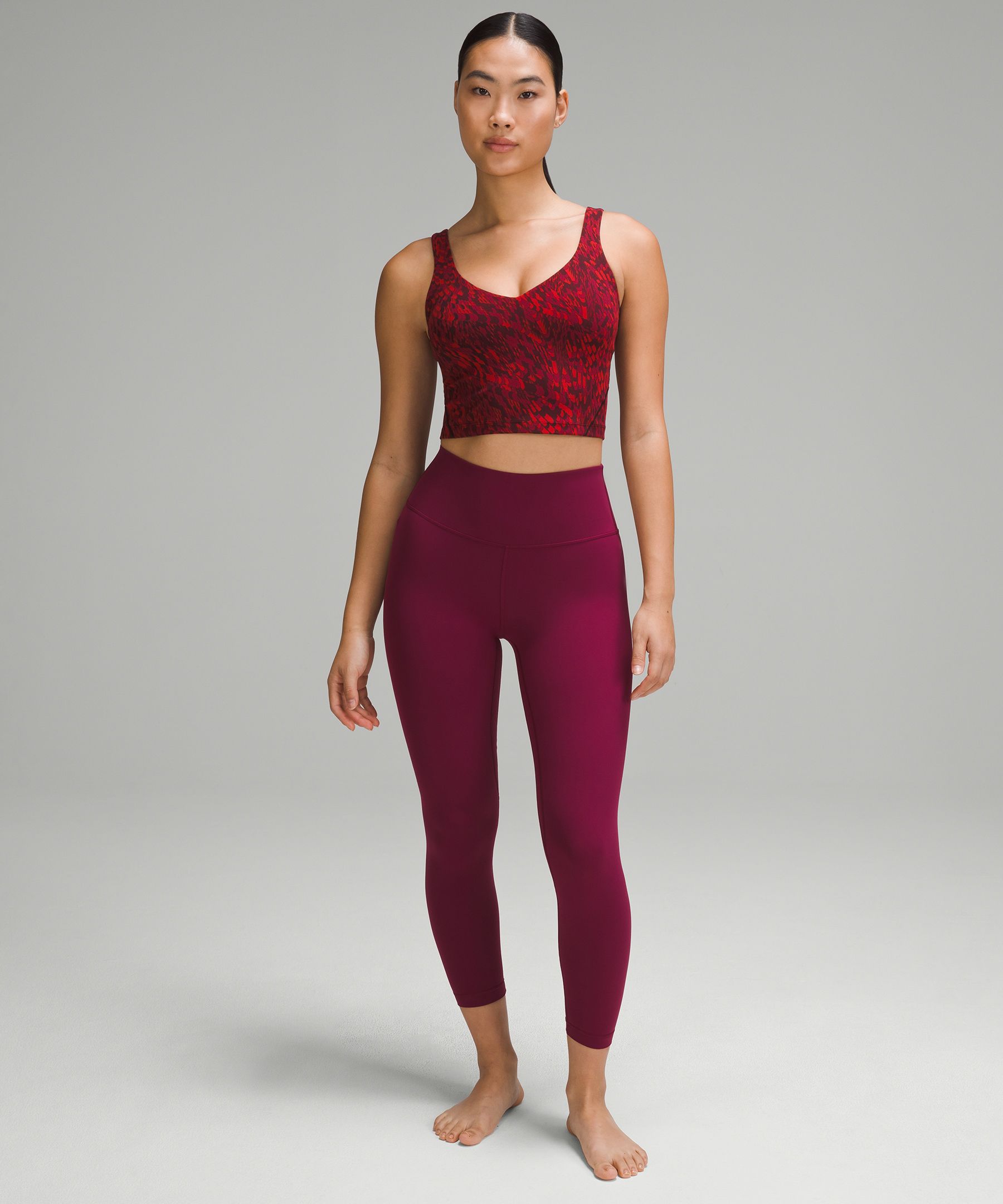 Lululemon Align Tank Waist-Length Smoky Red