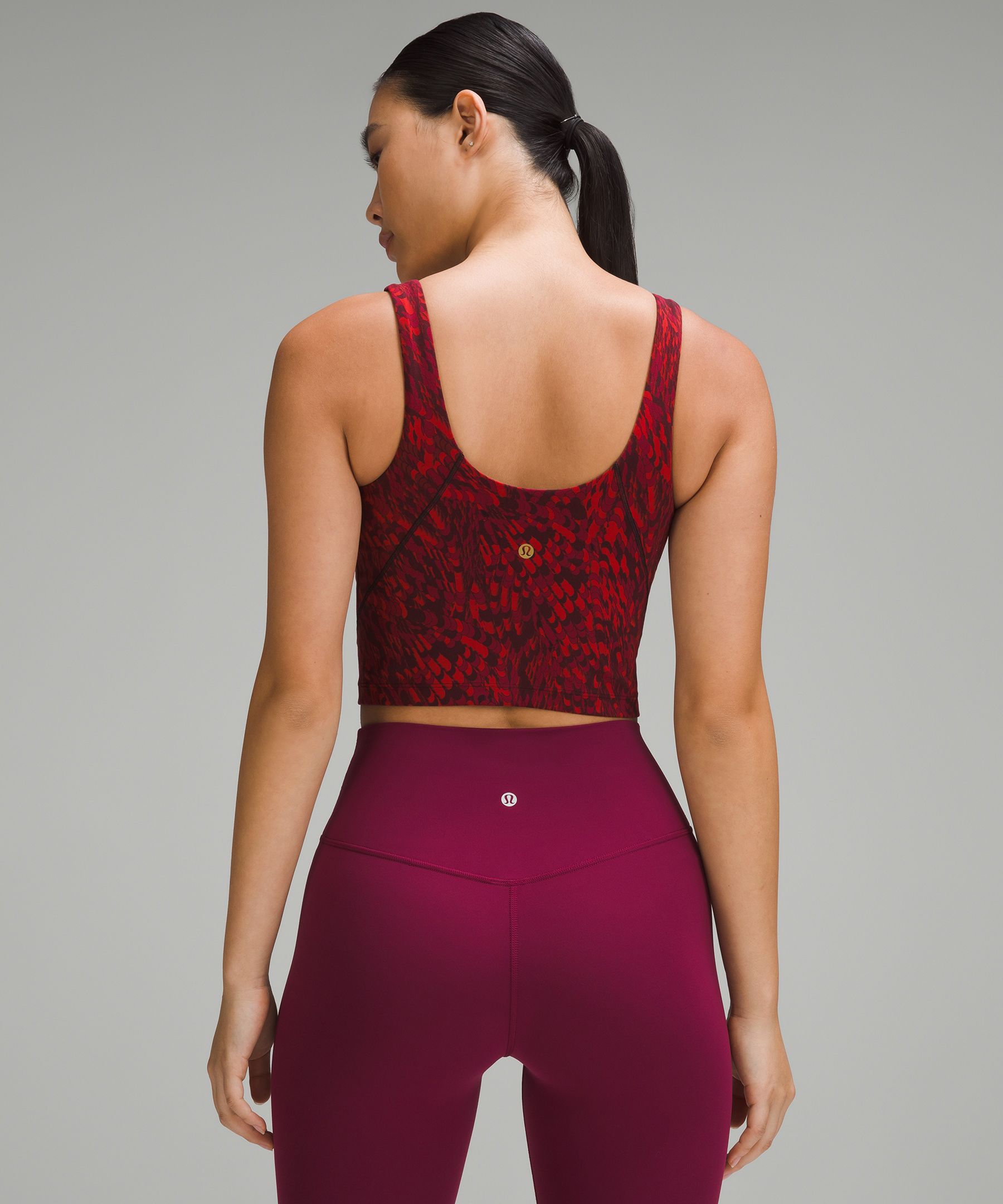 lululemon athletica, Tops, New Lululemon Lunar New Year Align Tank  Toptiger Tide Smoky Red Multi