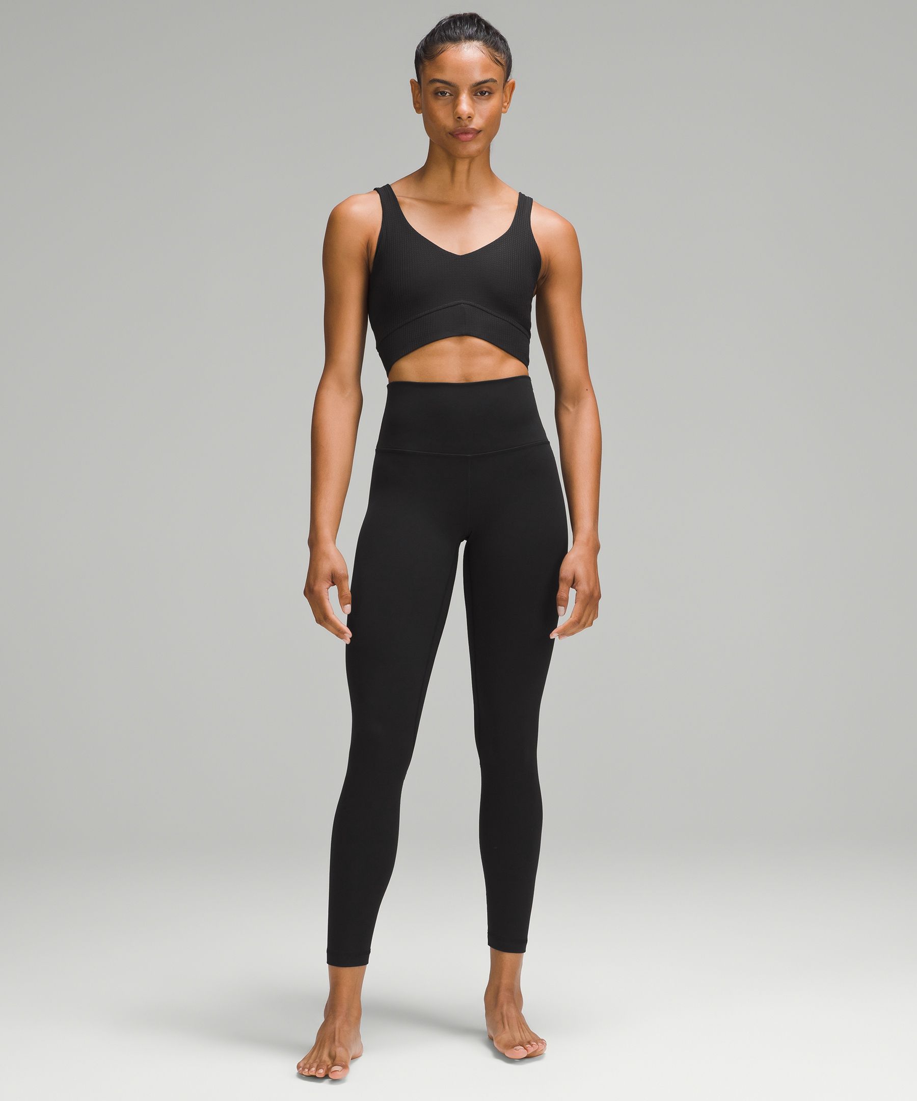 Lululemon athletica Scoop Neck Yoga Tank Top *Grid Texture