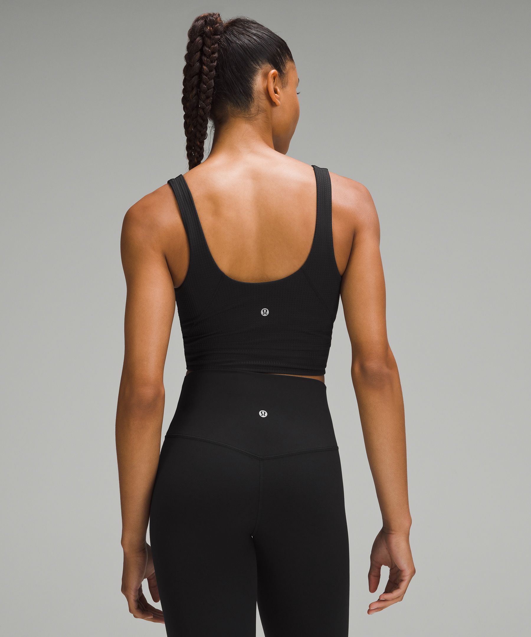 Lululemon athletica Scoop Neck Yoga Tank Top *Grid Texture