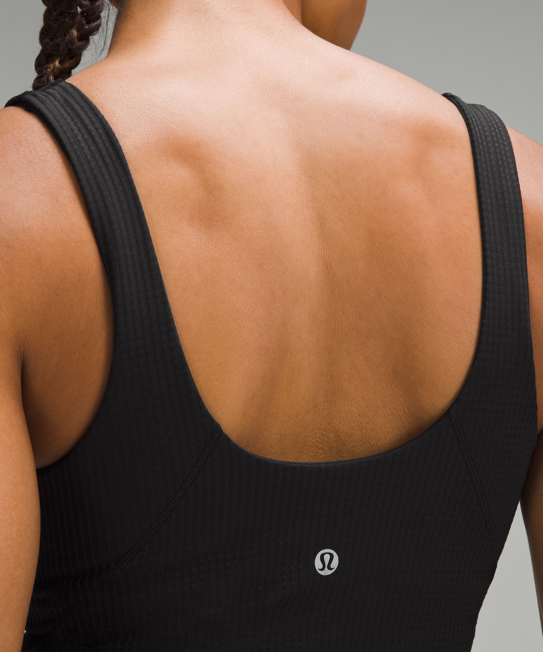 Lululemon athletica Scoop Neck Yoga Tank Top *Grid Texture