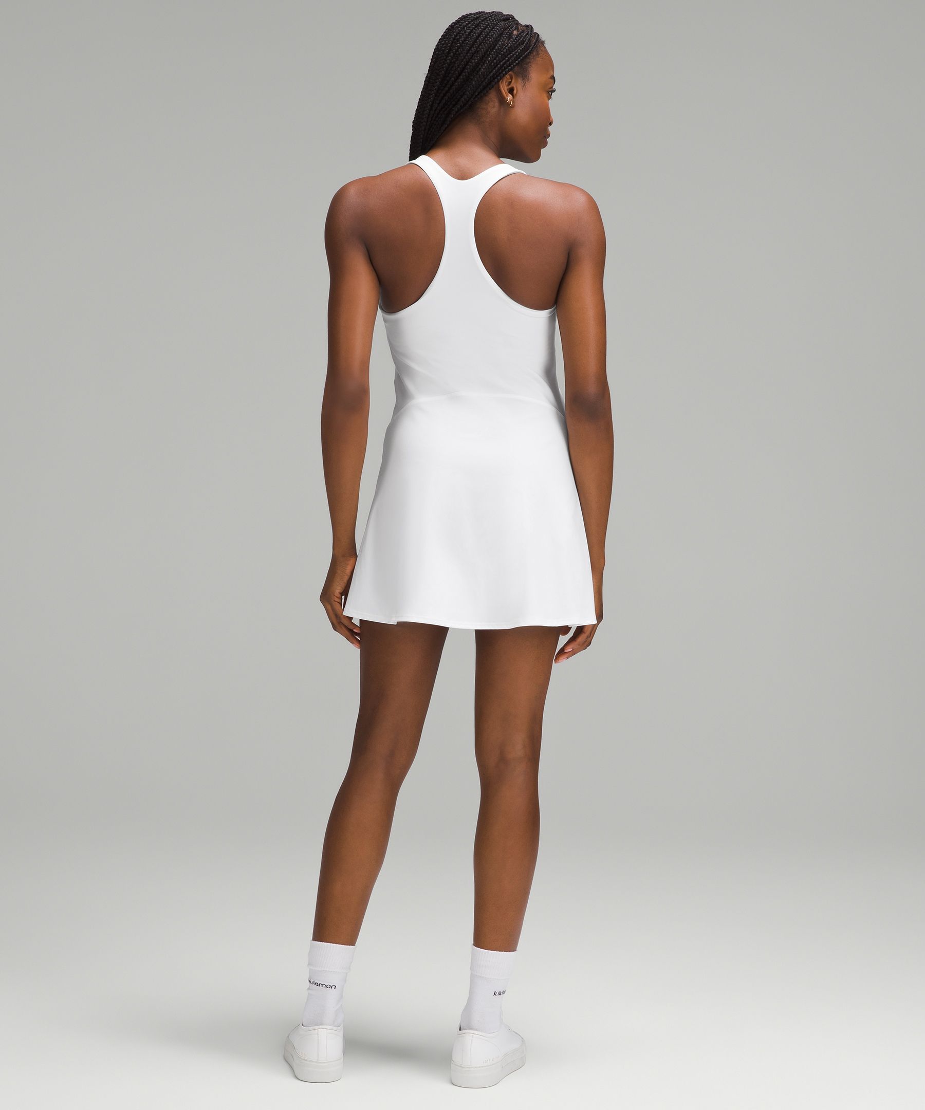 Lu Lu Yoga Lemon Algin Womens Backless Tennis Dress Sleeveless