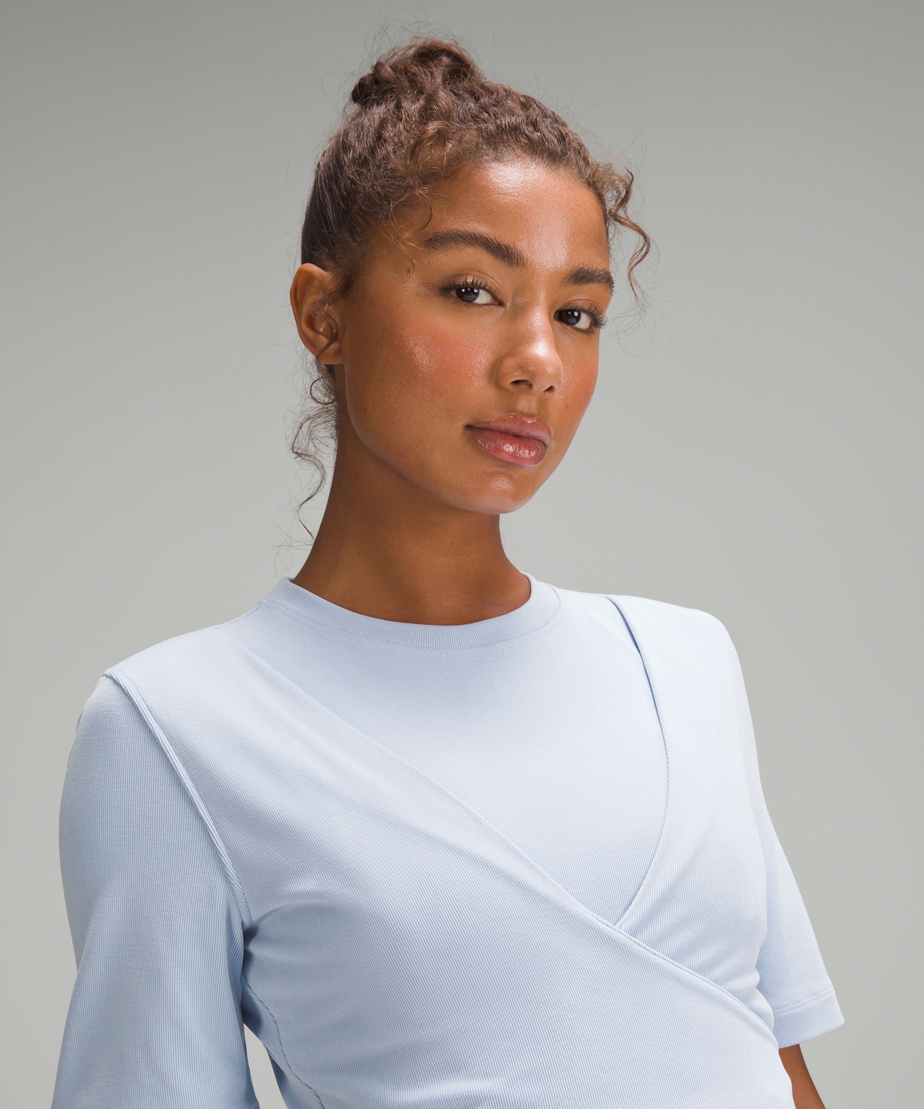 Lululemon Wrap-front Soft Ribbed Midi Dress