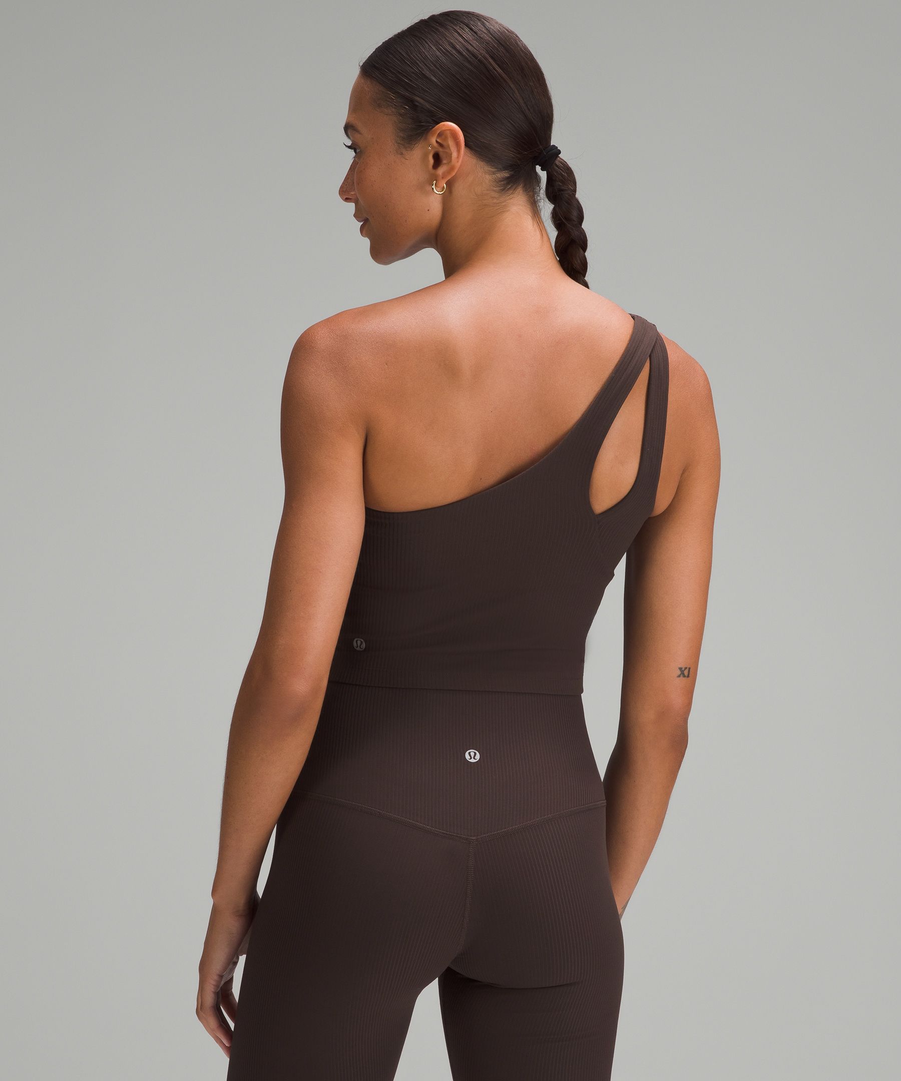 Lululemon Ribbed Nulu Asymmetrical Yoga Tank Top